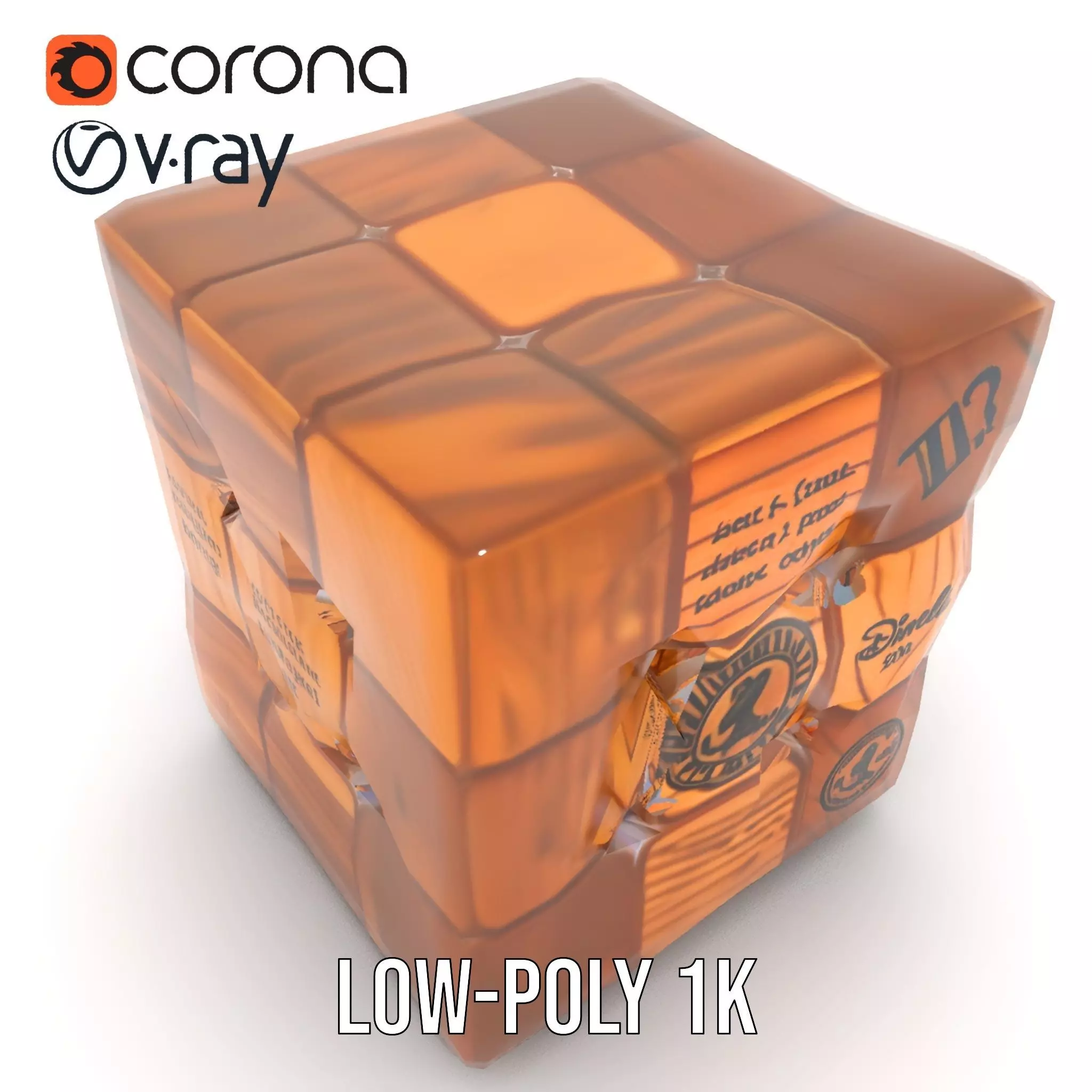 Wooden Puzzle Cube model pack Texture_14