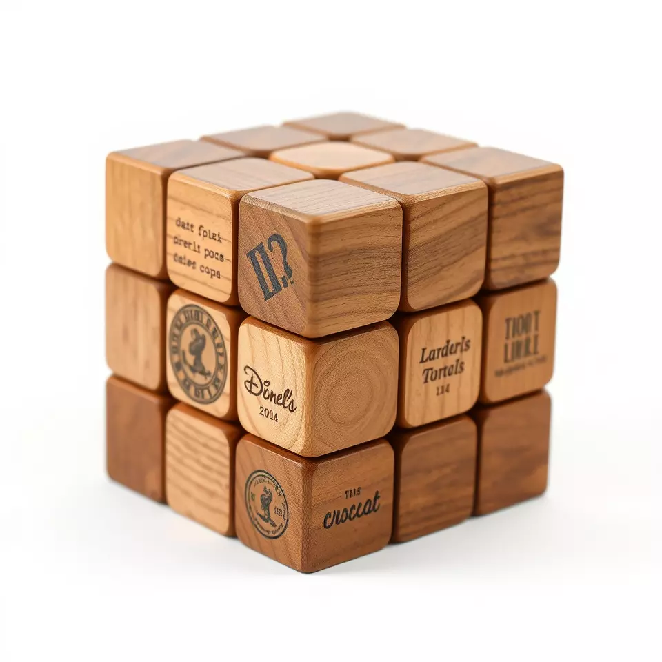 Wooden Puzzle Cube model pack Texture_3