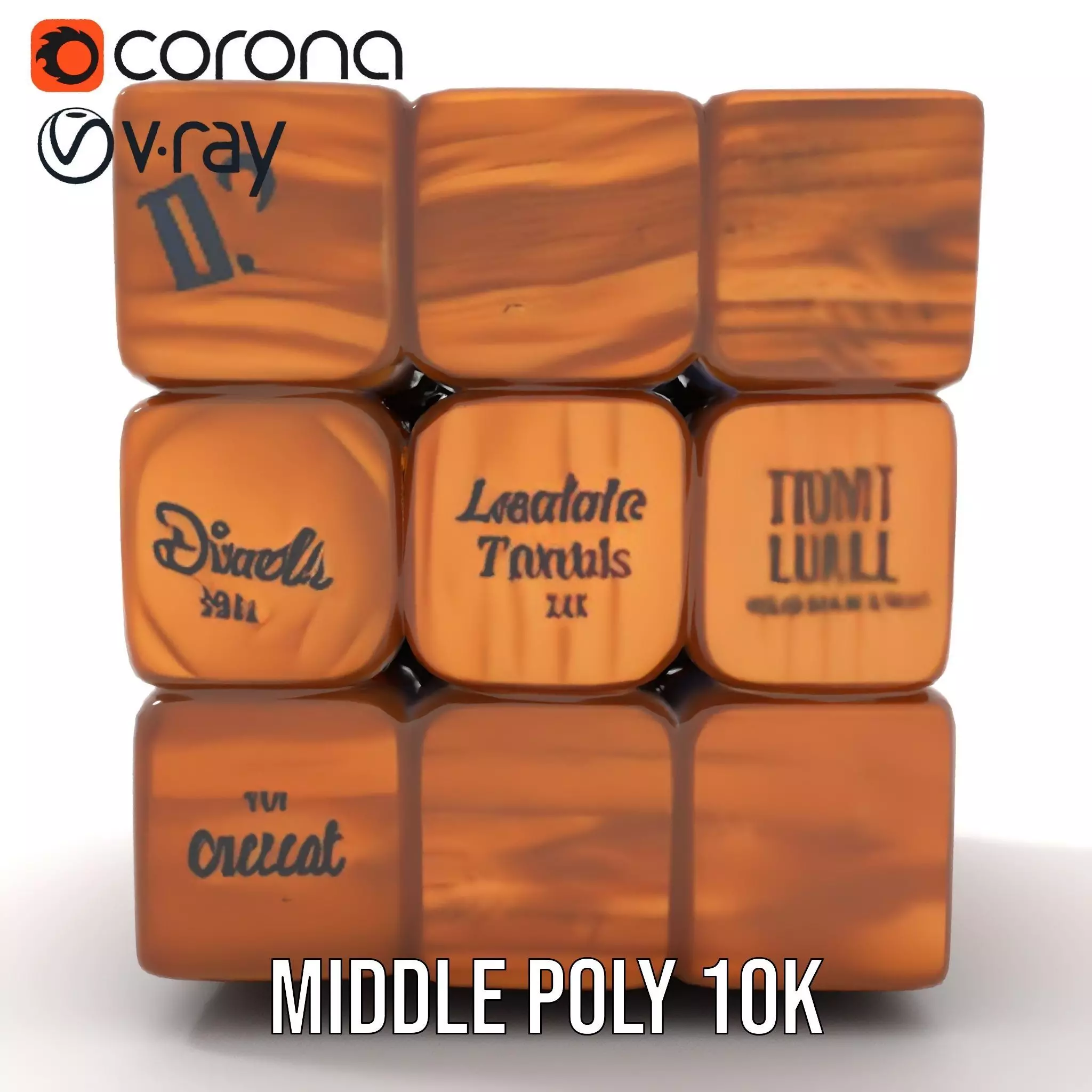 Wooden Puzzle Cube model pack Texture_7