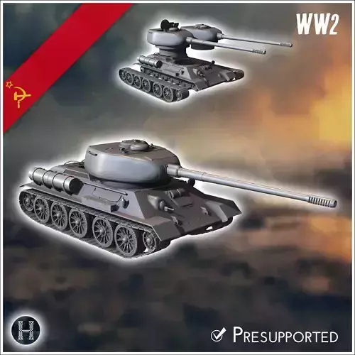 T-34-100 tank destroyer - Soviet army WW2 Second World East fron