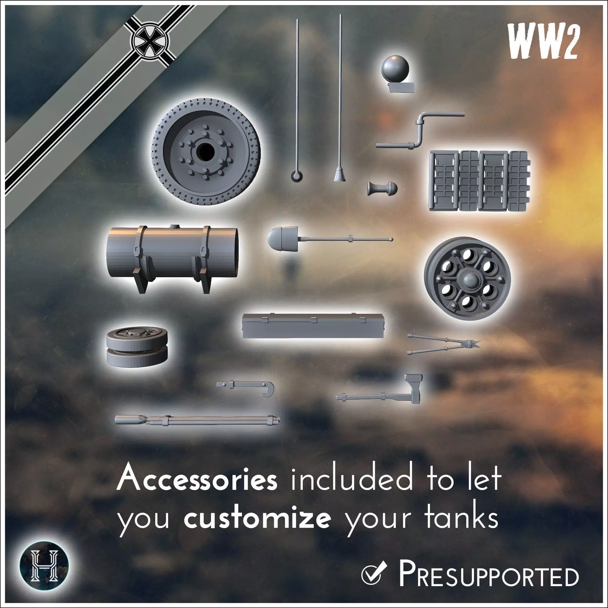 Flakpanzer T-34 anti-aircraft gun - Germany Eastern Western Fron 3D print model_5