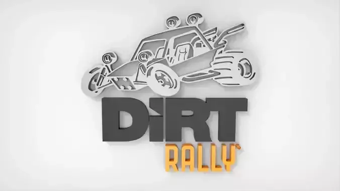 Dirt Rally 3D Logo Animation Free 3D print model