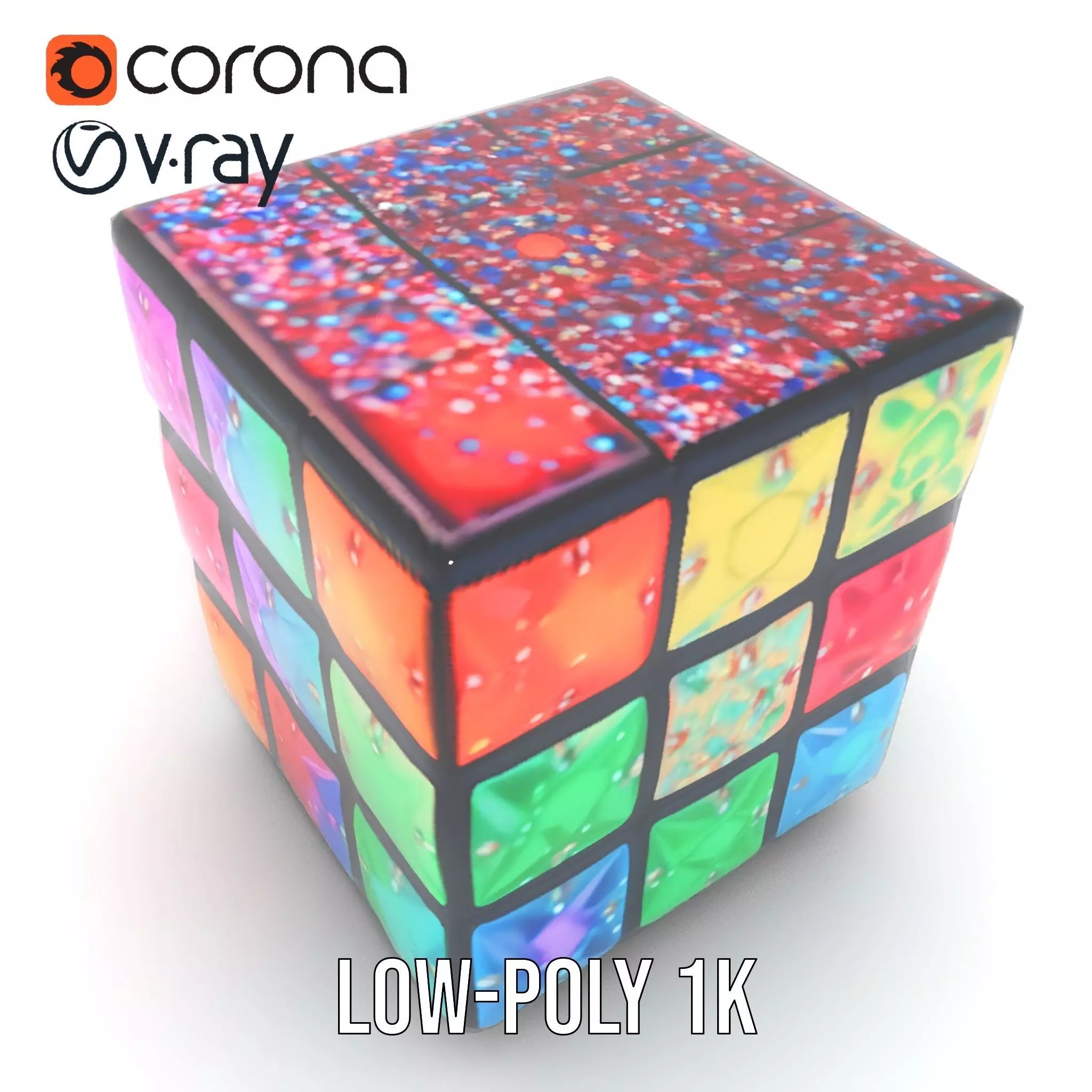 Sparkling Gemstone Puzzle Cube model pack Texture_10