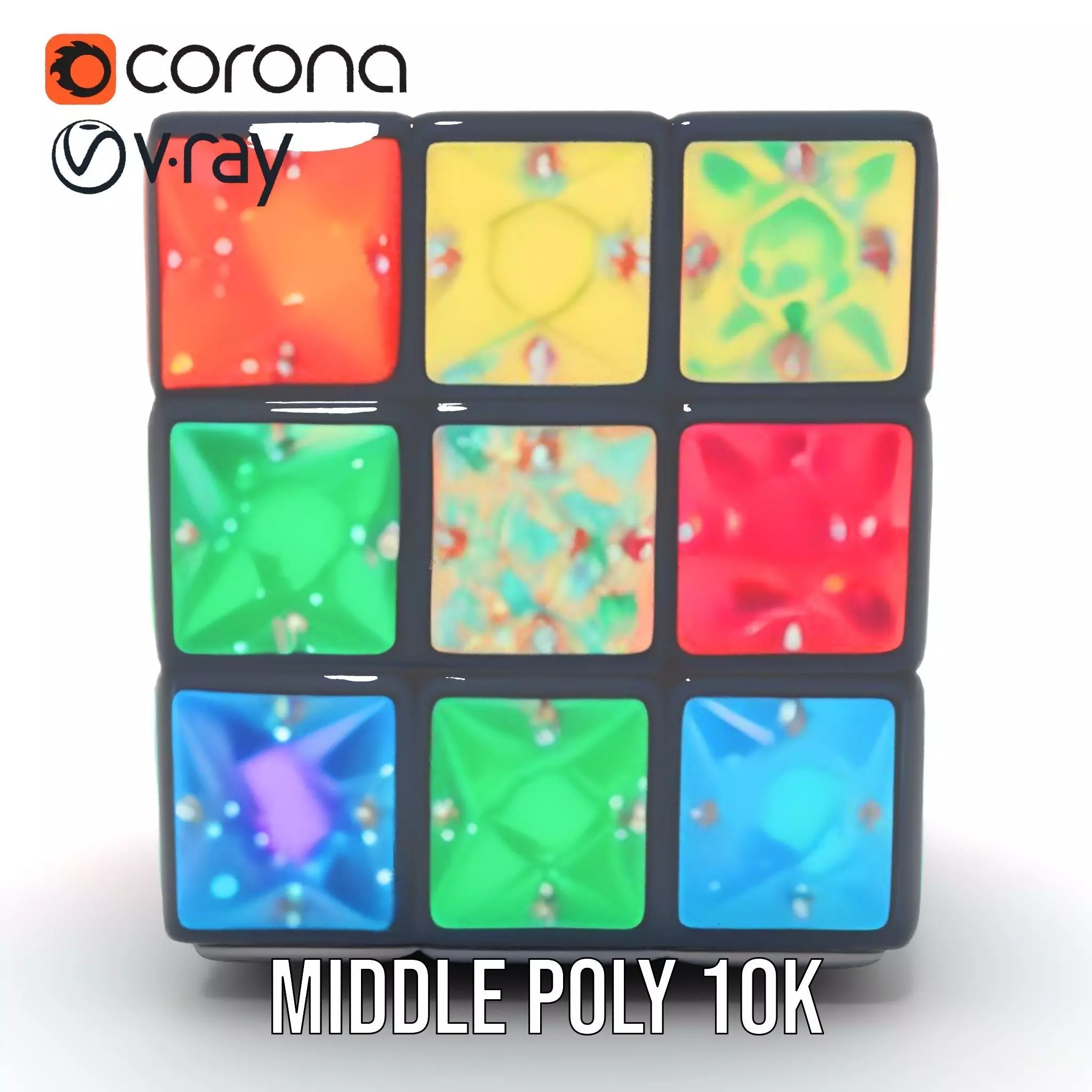 Sparkling Gemstone Puzzle Cube model pack Texture_17