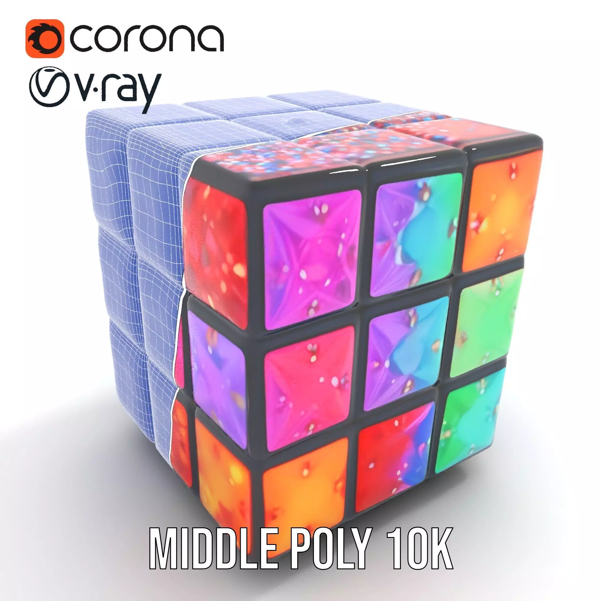 Sparkling Gemstone Puzzle Cube model pack Texture_30
