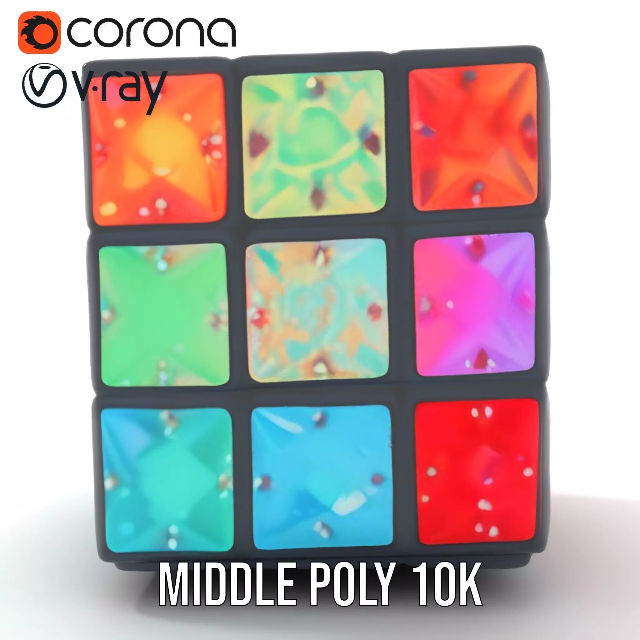 Sparkling Gemstone Puzzle Cube model pack Texture_20