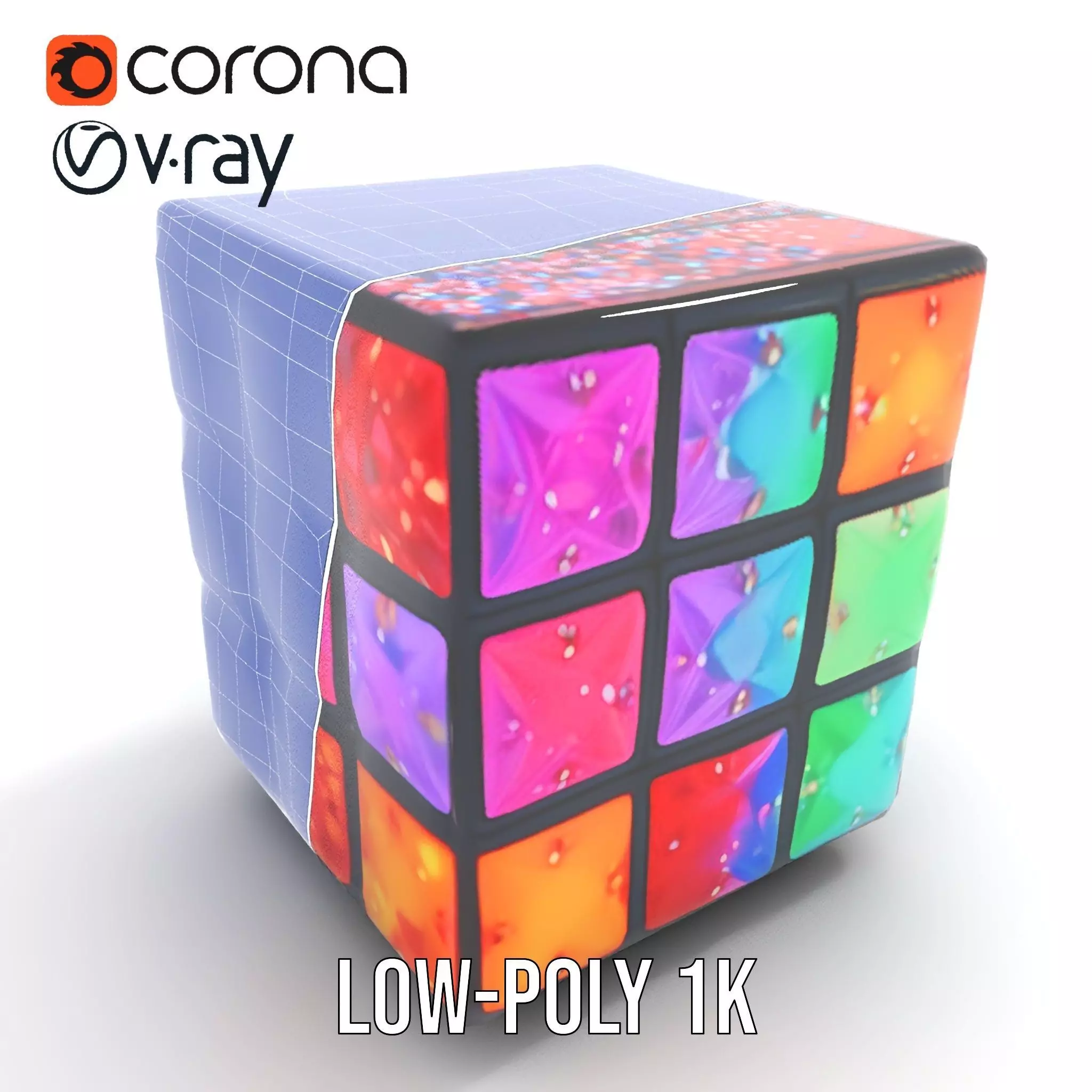 Sparkling Gemstone Puzzle Cube model pack Texture_13