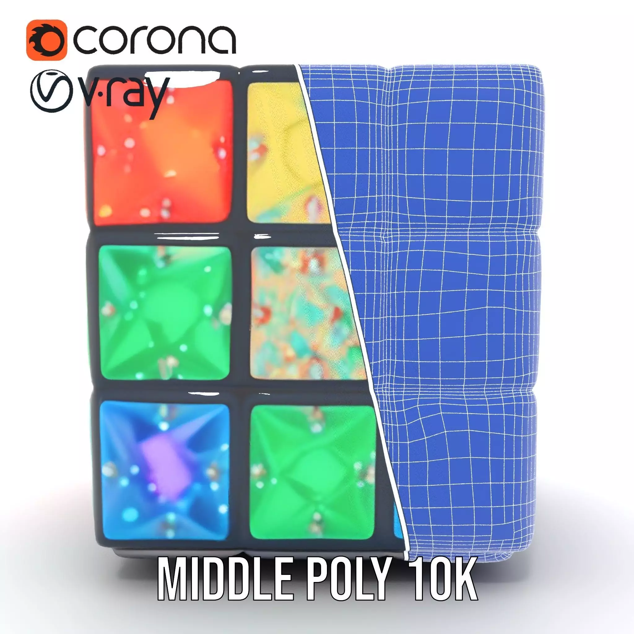 Sparkling Gemstone Puzzle Cube model pack Texture_25