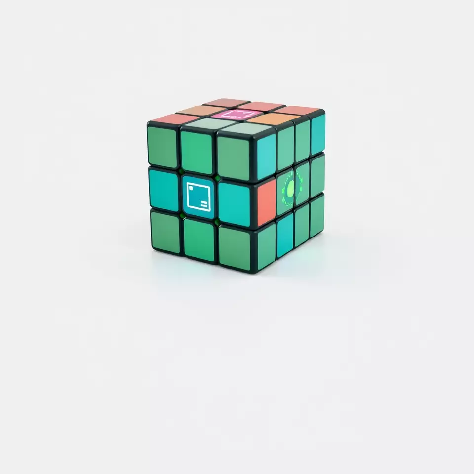 Vibrant Cube Puzzle model pack Low-poly 3D model_3