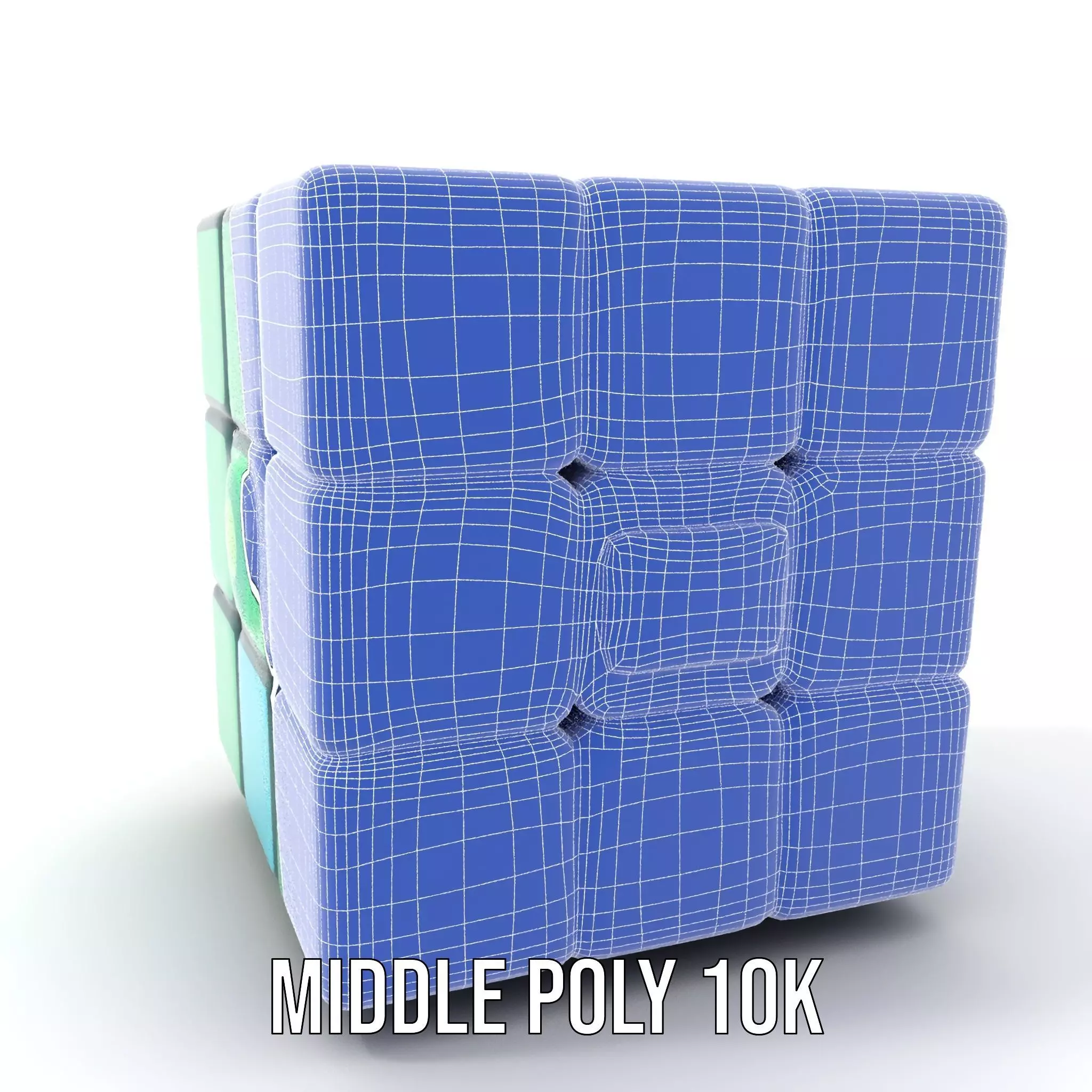 Vibrant Cube Puzzle model pack Low-poly 3D model_17