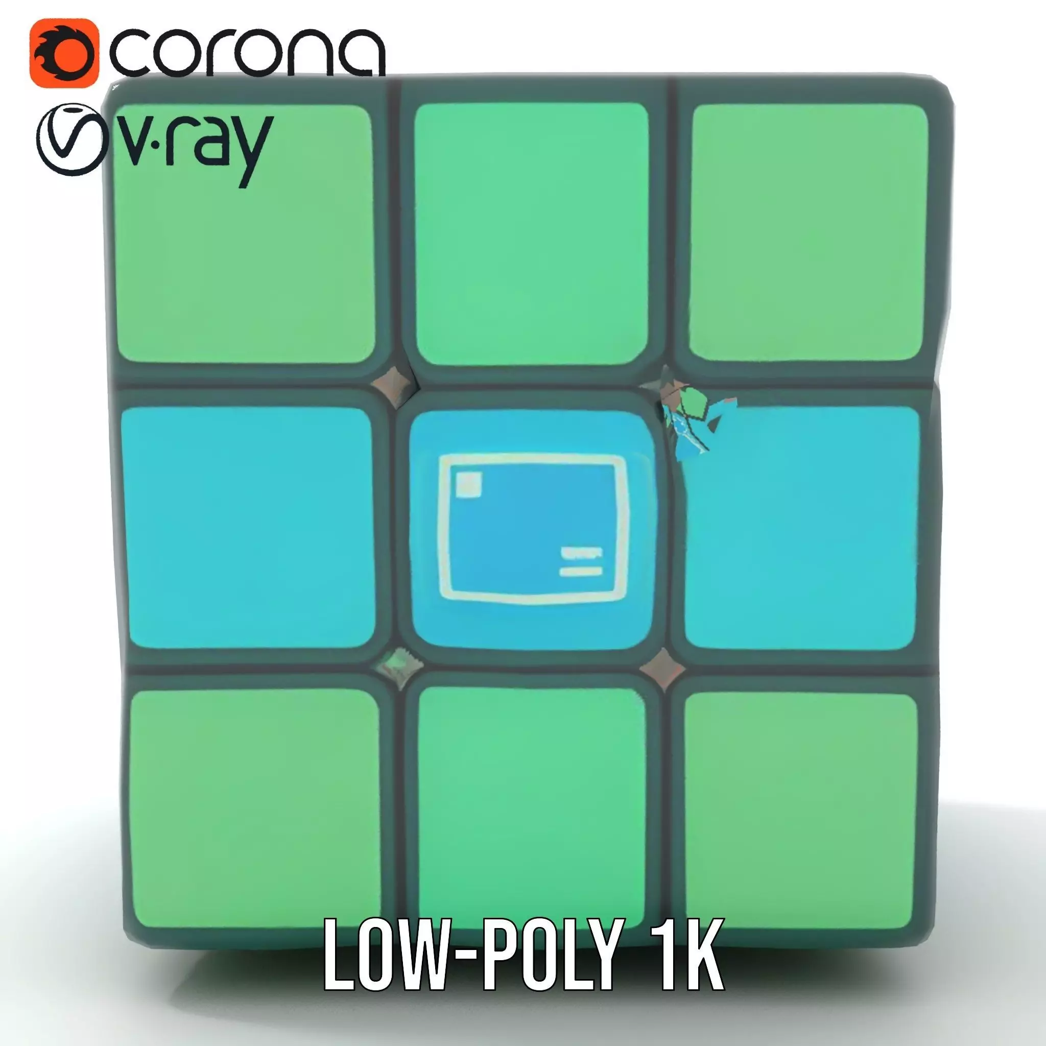 Vibrant Cube Puzzle model pack Low-poly 3D model_18