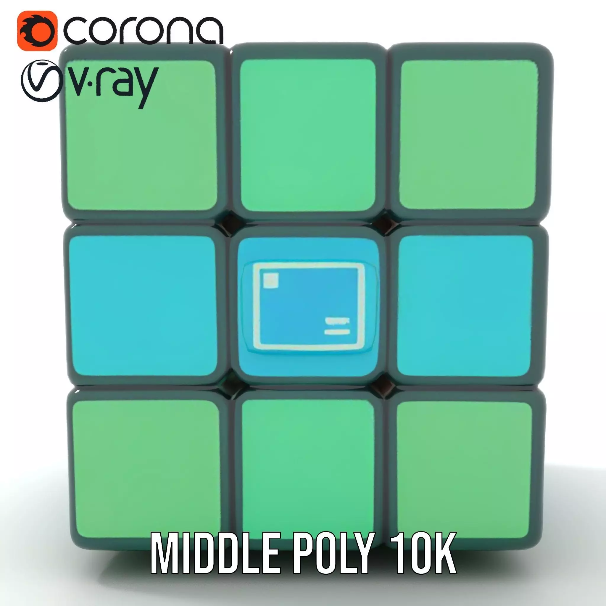 Vibrant Cube Puzzle model pack Low-poly 3D model_14