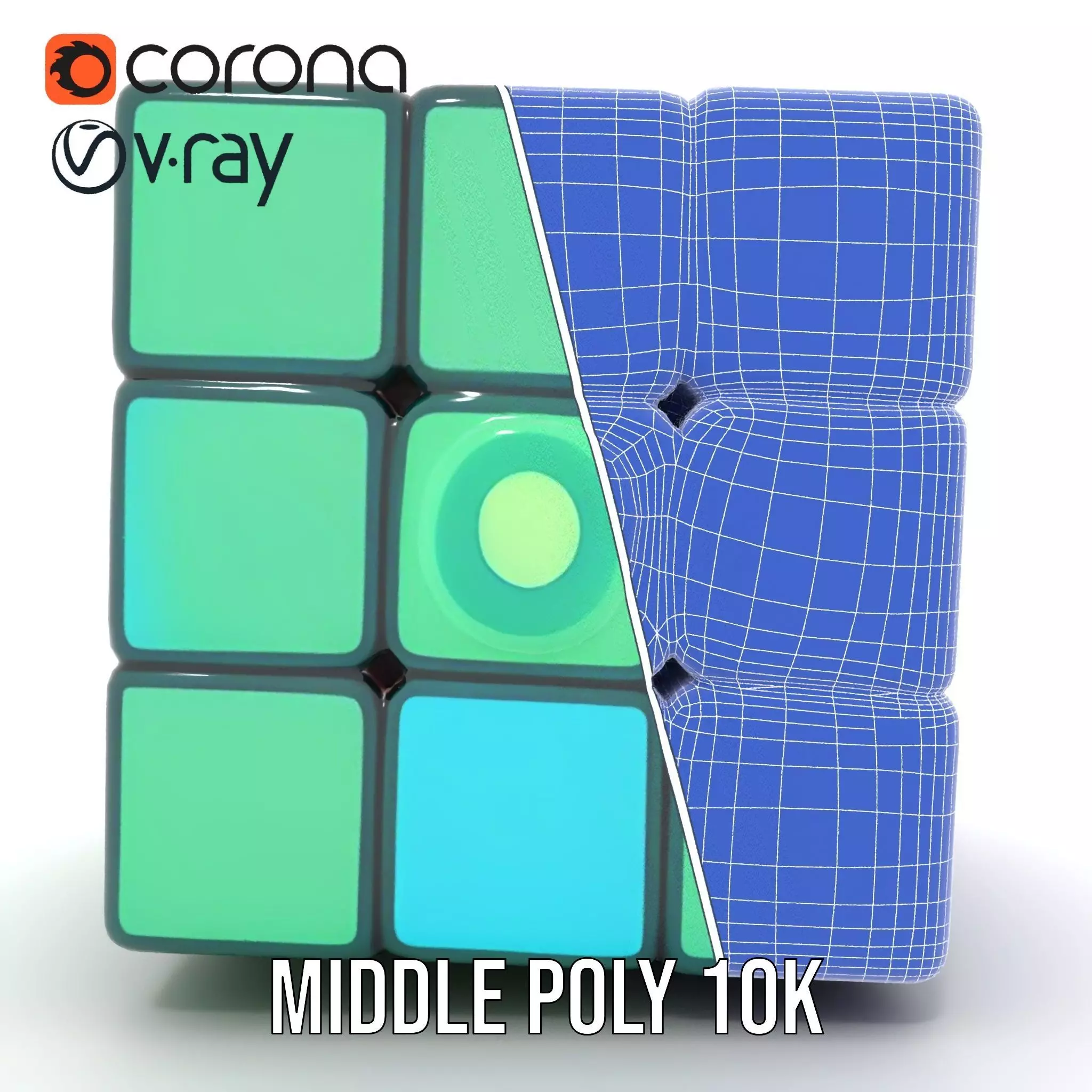 Vibrant Cube Puzzle model pack Low-poly 3D model_28