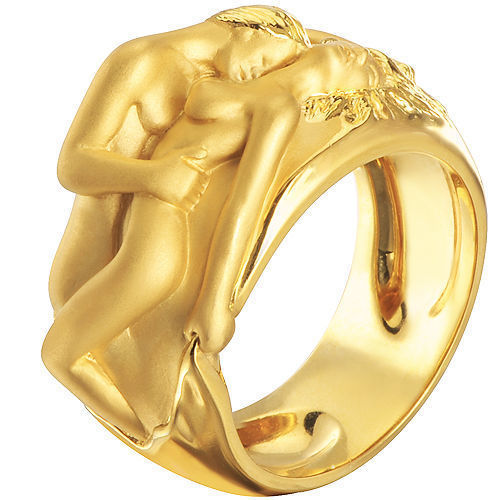 Ring with man and woman 3D print model