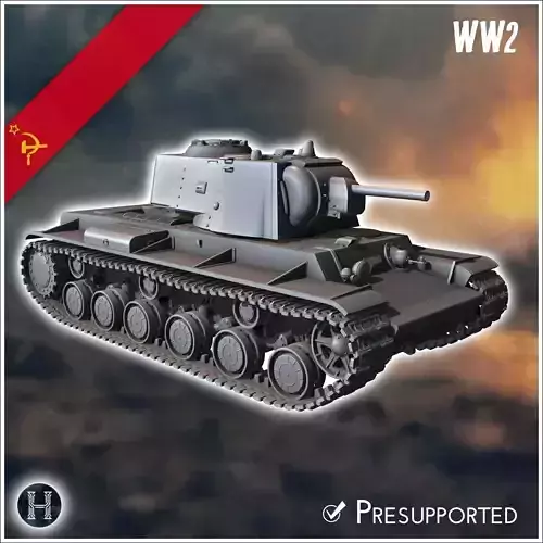 KV-1 M1940 - Soviet army WW2 Second World East front Ostfront RP 3D print model