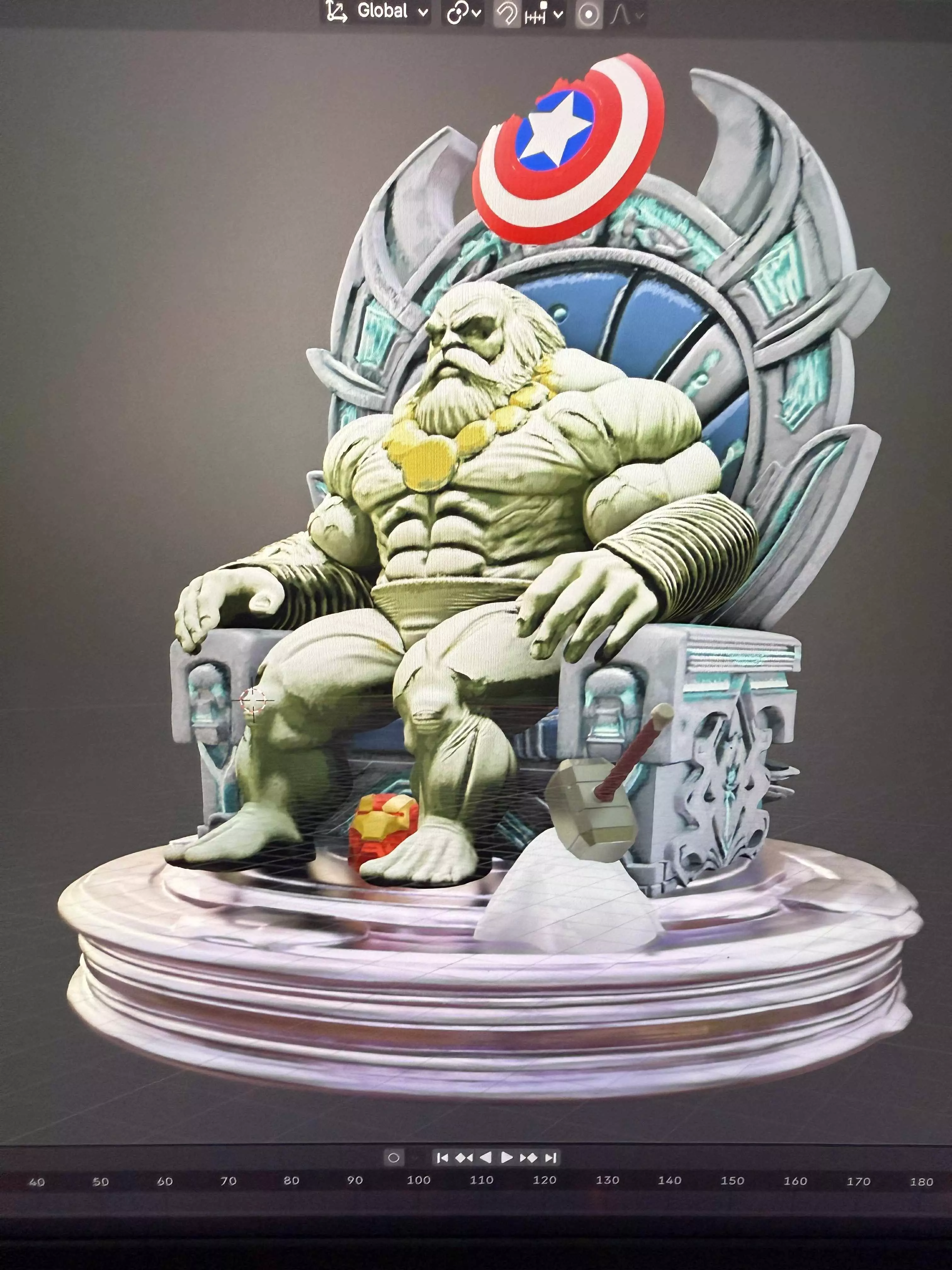 The Maestro or Future Hulk from Marvel Comics 3D print model_3