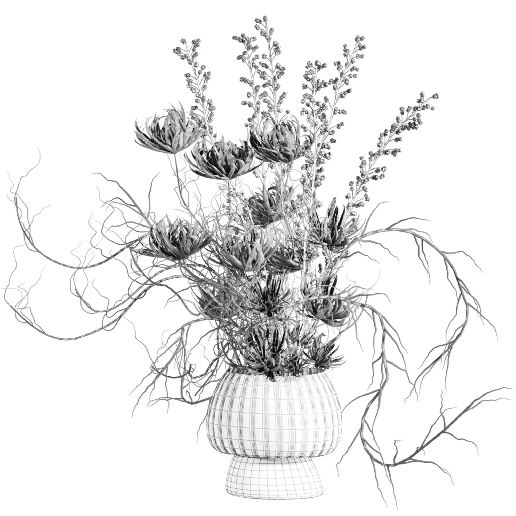 Autumn Bouquet 3D model_3