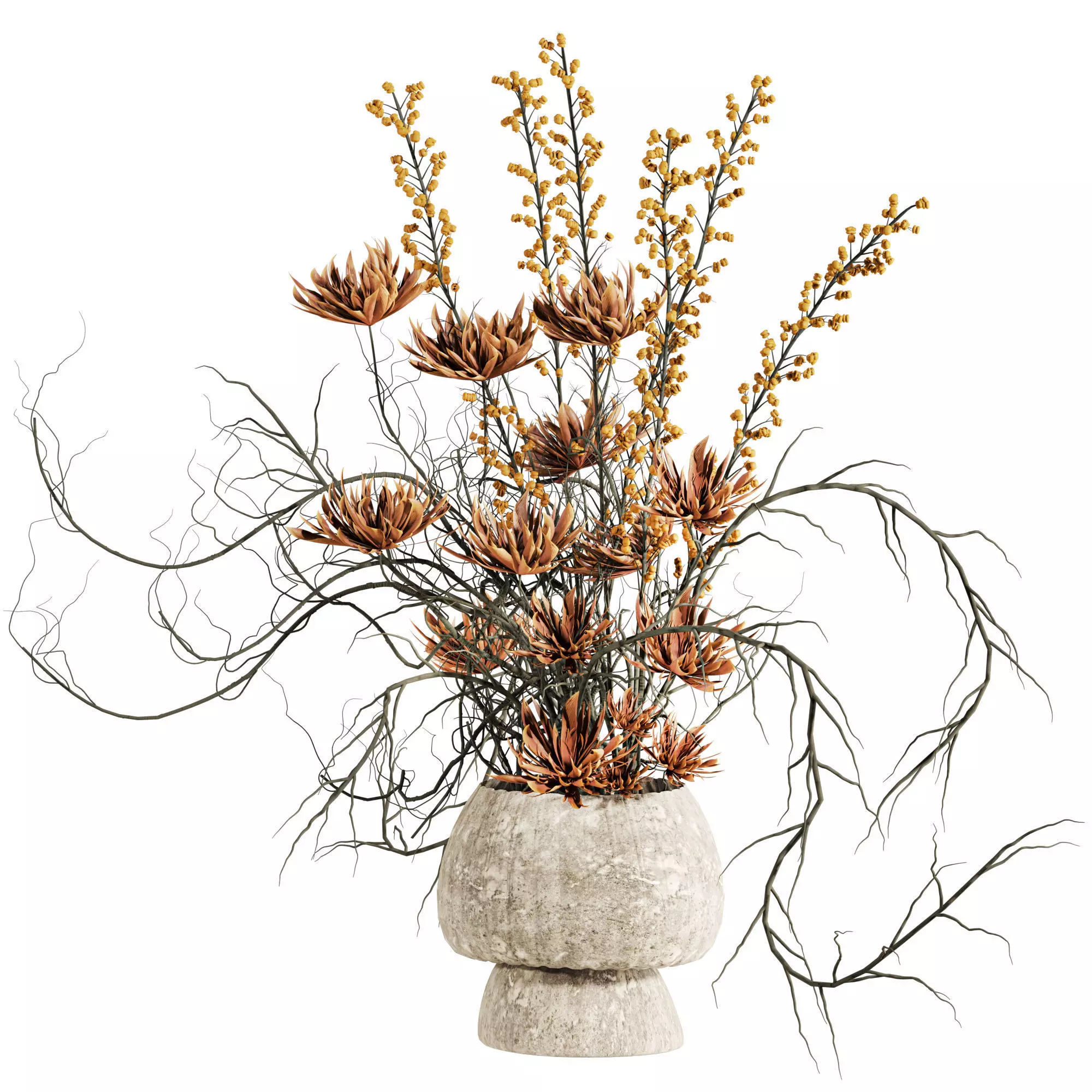Autumn Bouquet 3D model_0