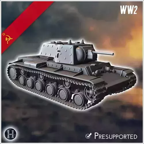 KV-1 M1940 E ekranami - Soviet army WW2 Second World East front 