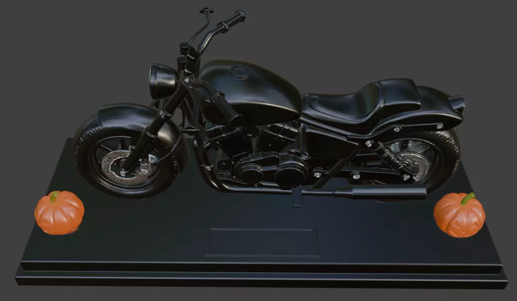 Halloween Motorbike 3D print model_2