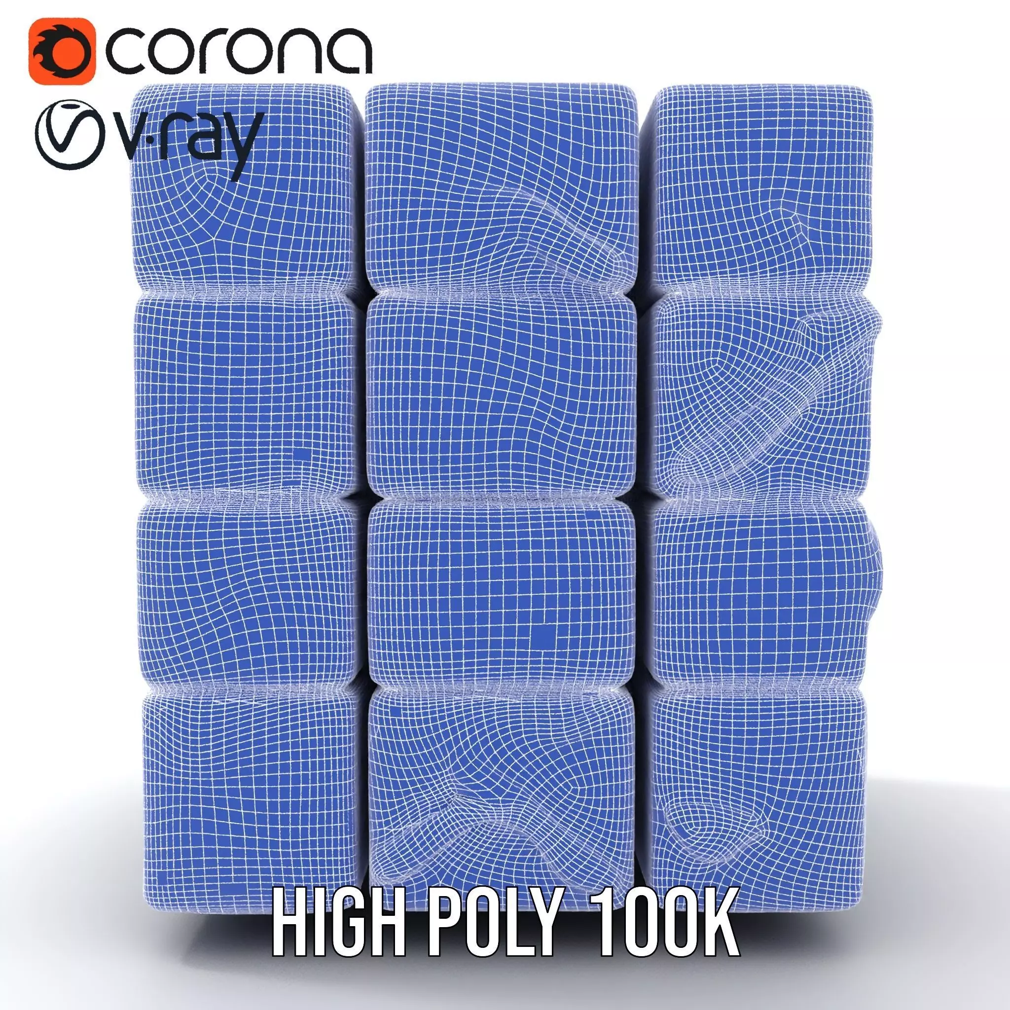 Frosty Puzzle Cube model pack Low-poly 3D model_33