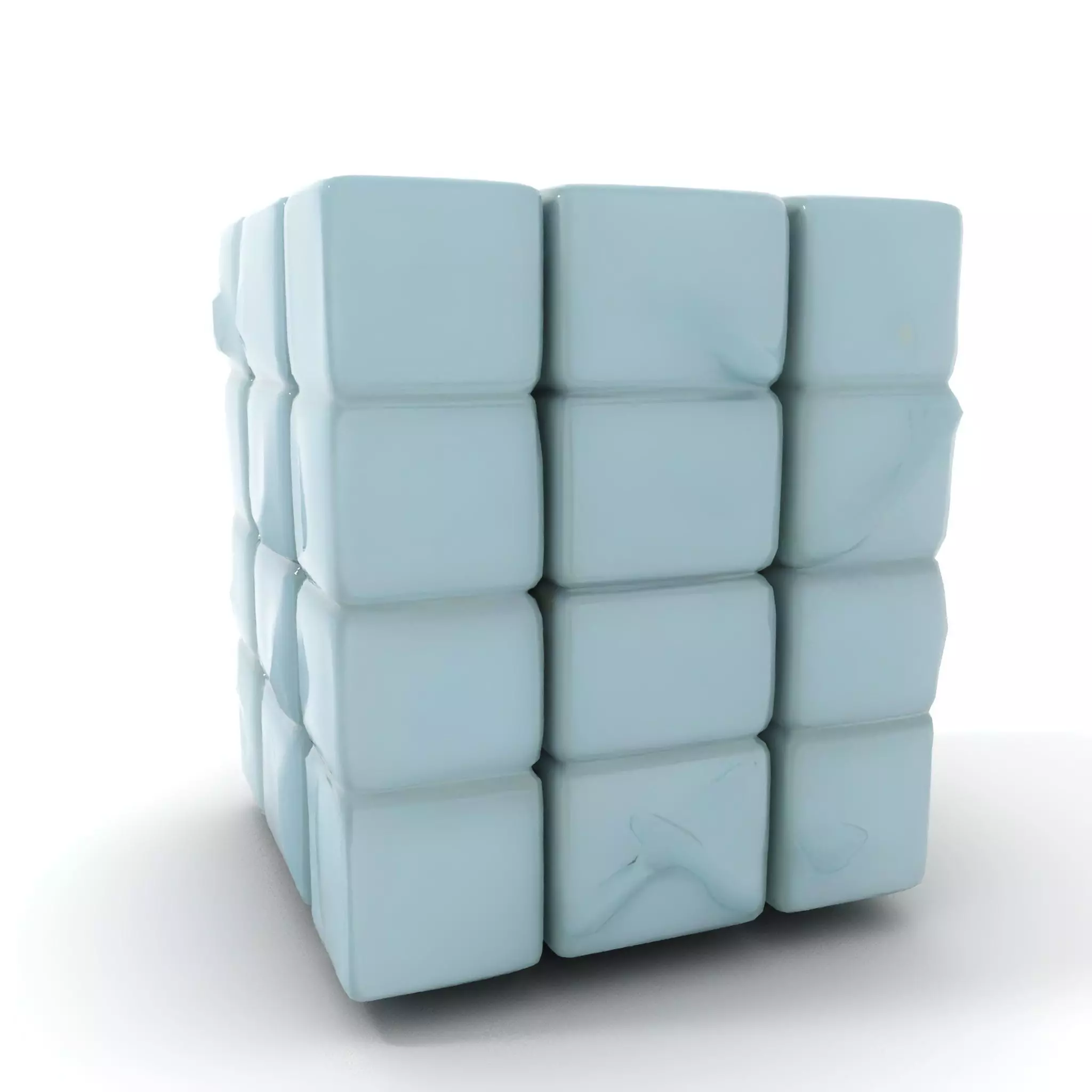 Frosty Puzzle Cube model pack Low-poly 3D model_7