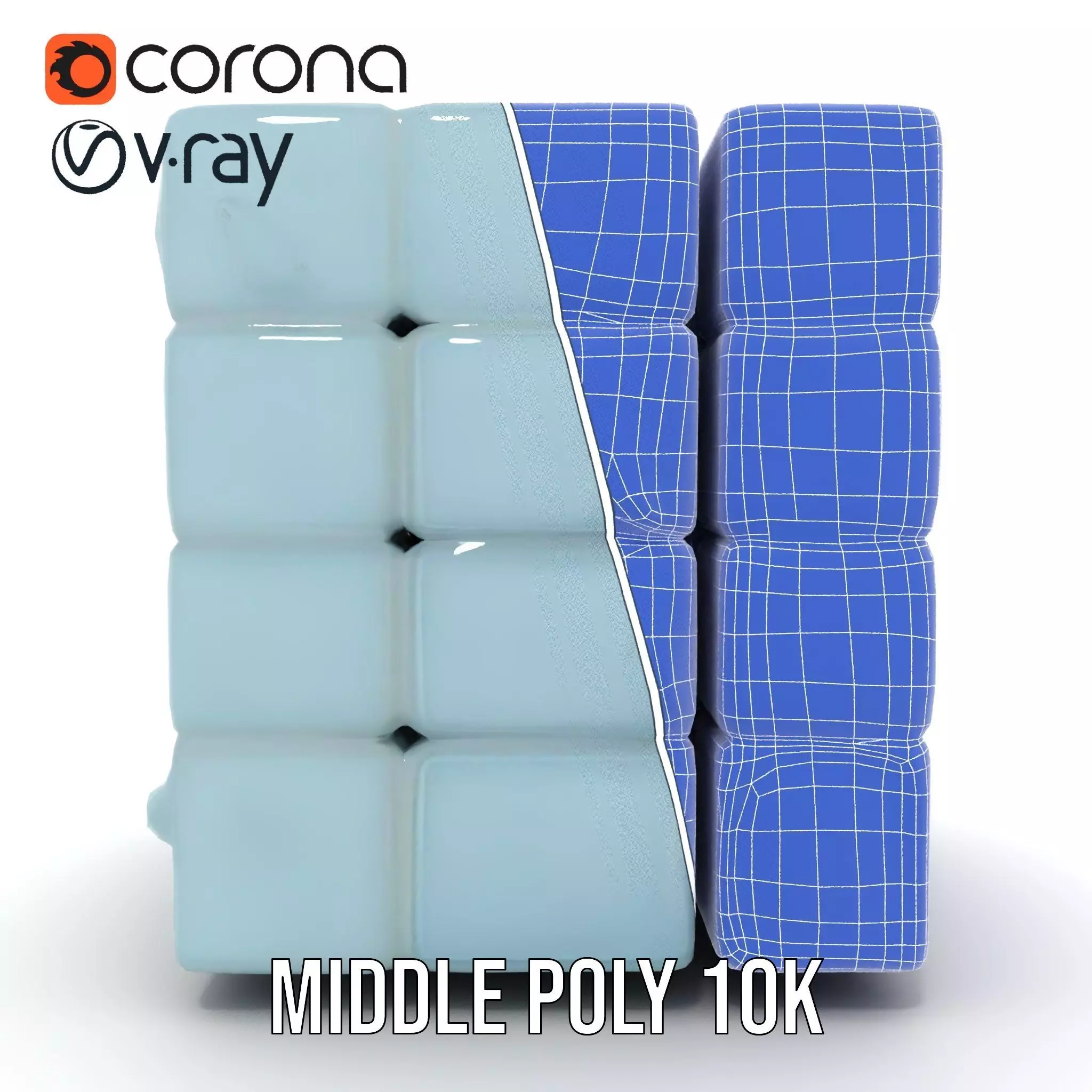 Frosty Puzzle Cube model pack Low-poly 3D model_27