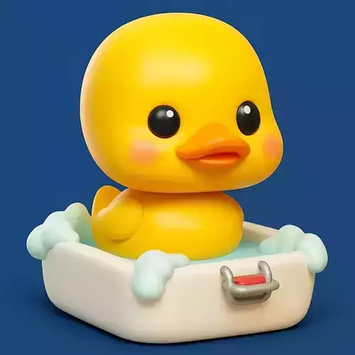 Kawaii Rubber Duck Bath Time