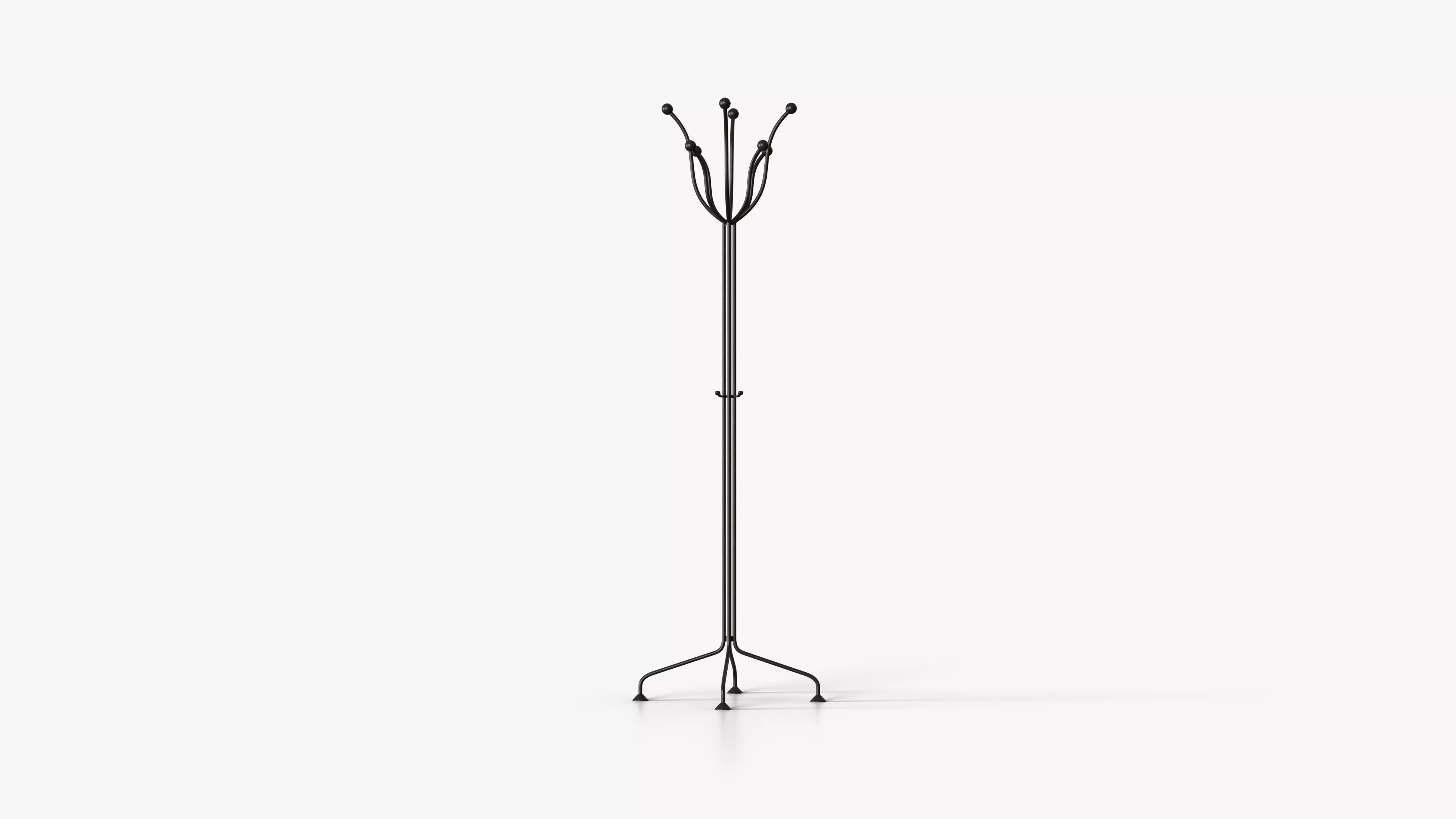 Black Floor Hanger 3D model_3