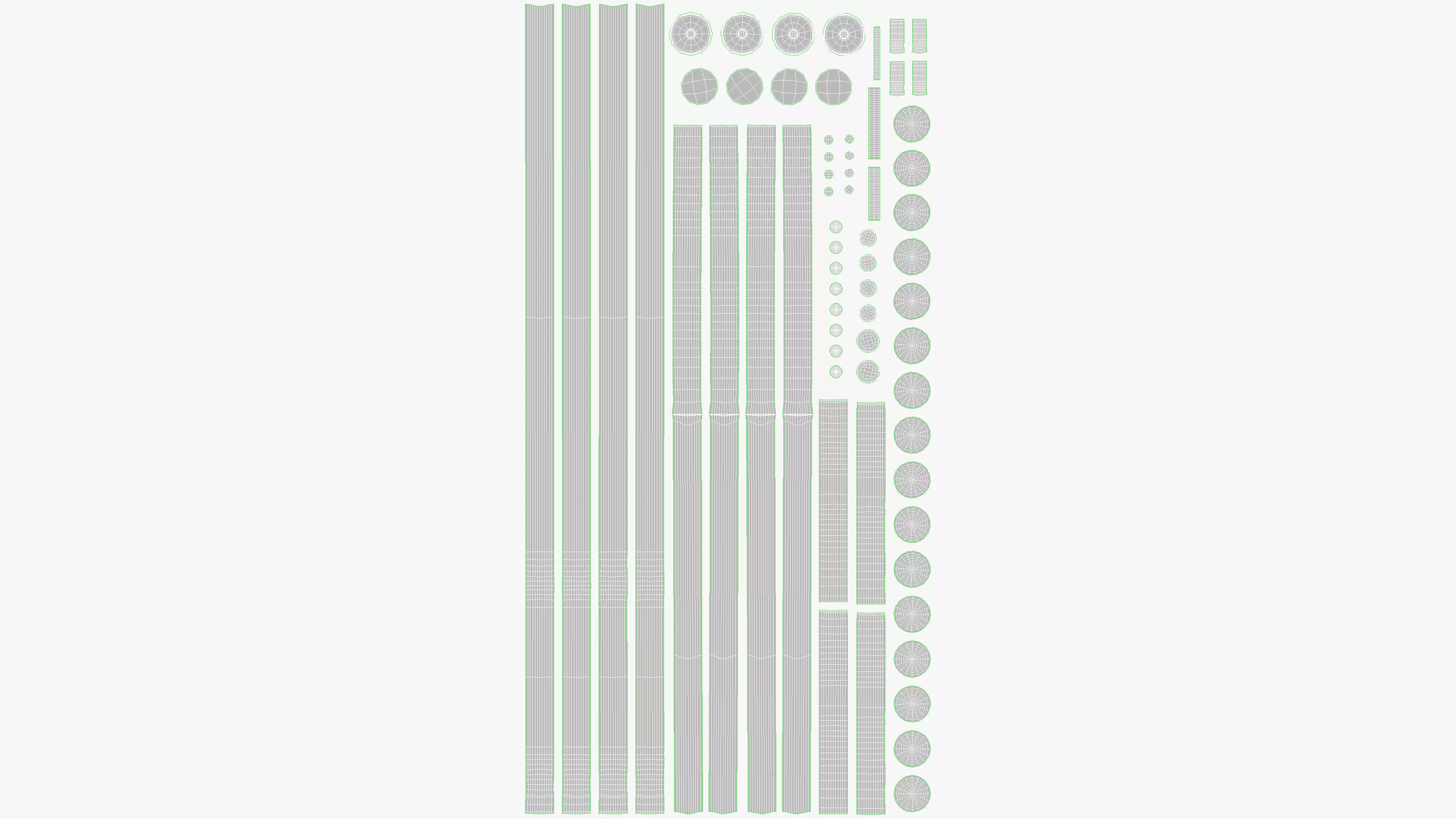 Black Floor Hanger 3D model_10