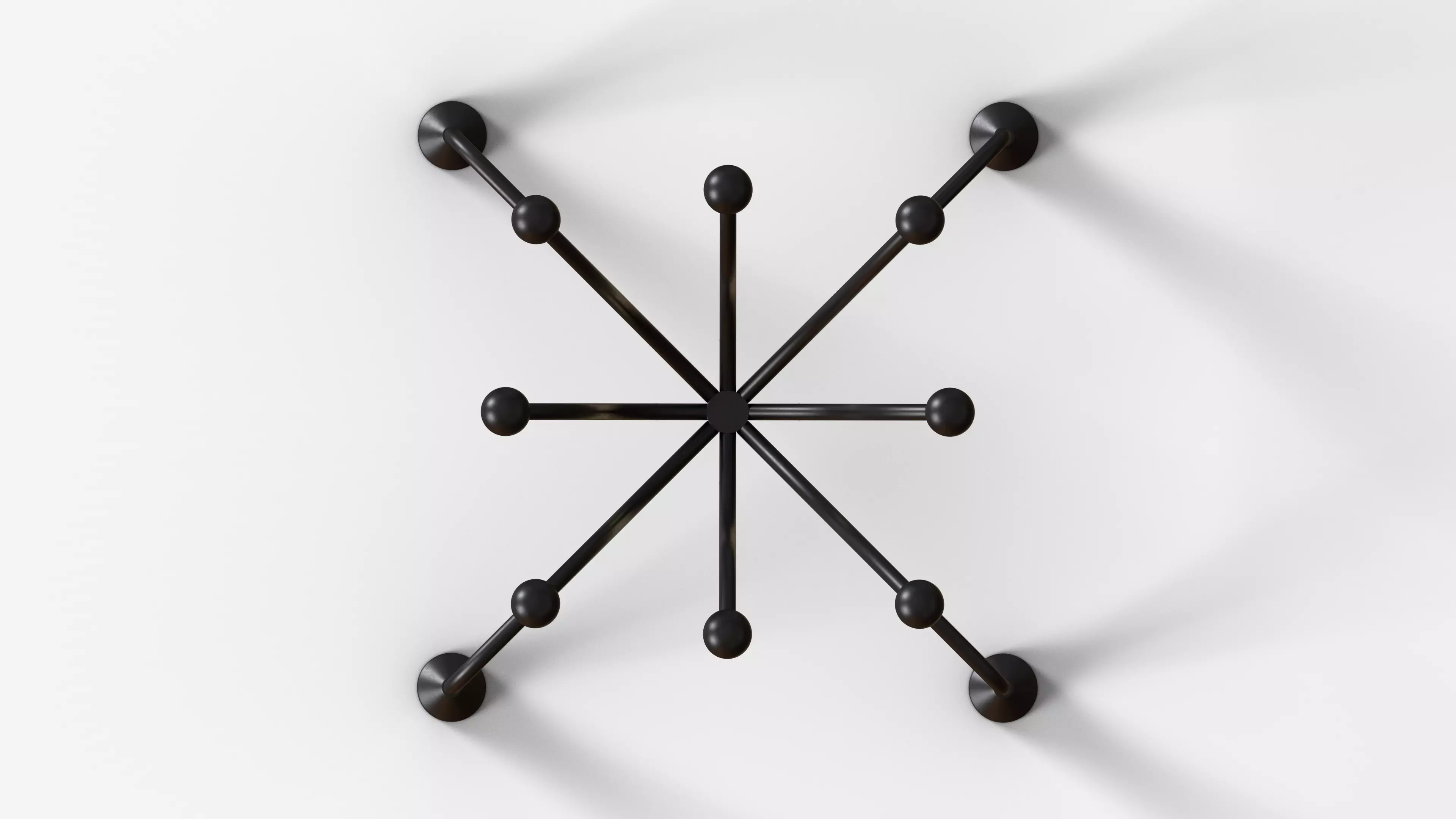 Black Floor Hanger 3D model_4