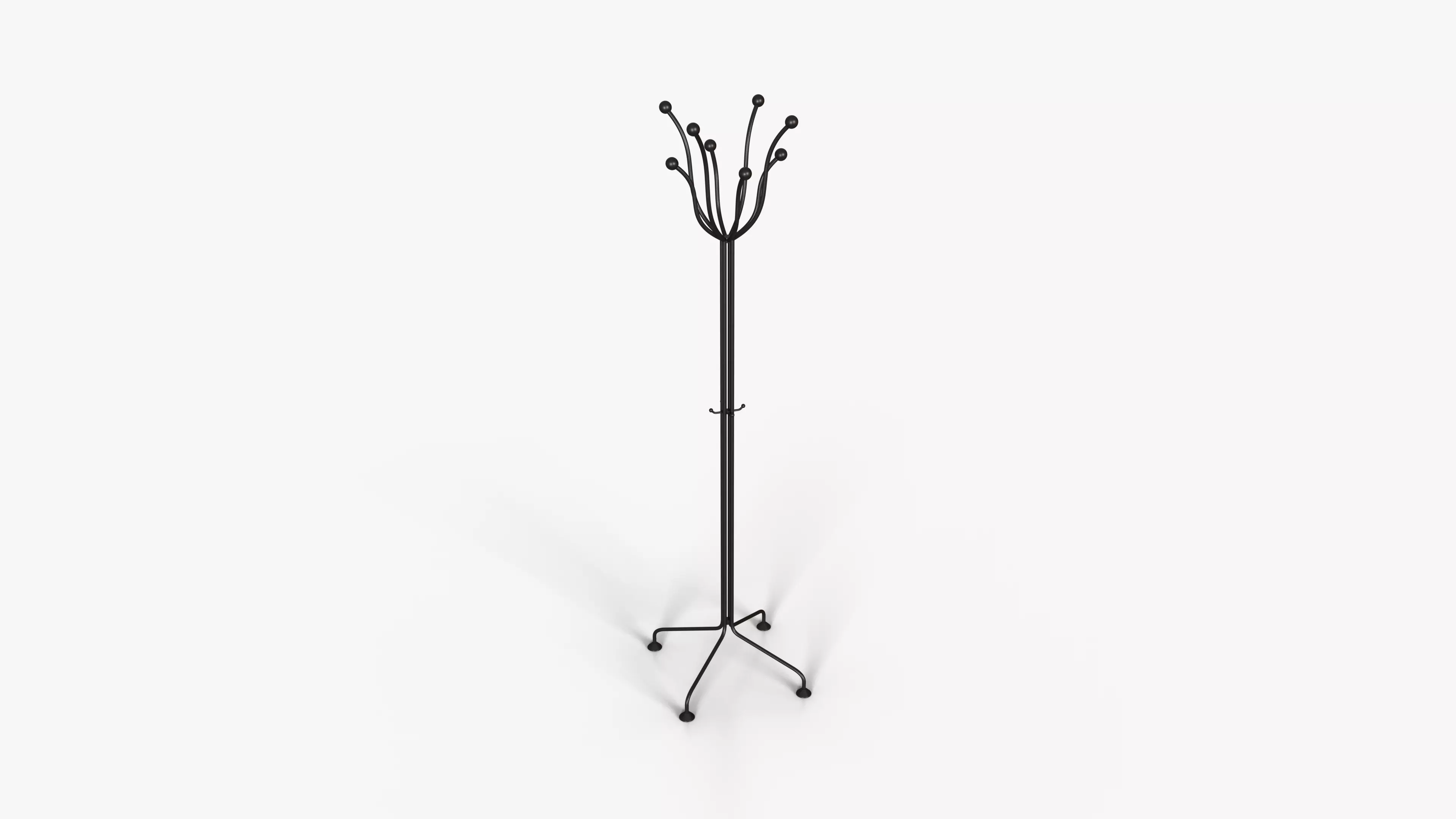 Black Floor Hanger 3D model_0