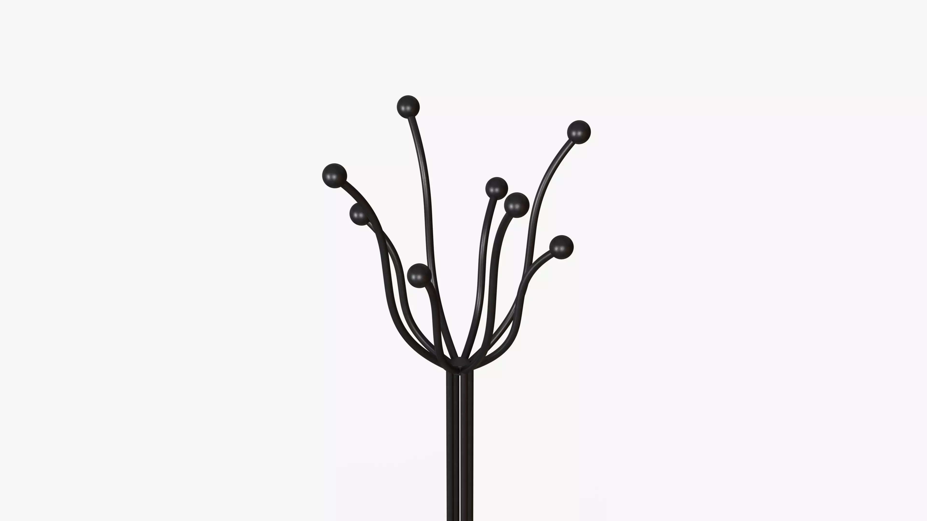 Black Floor Hanger 3D model_5