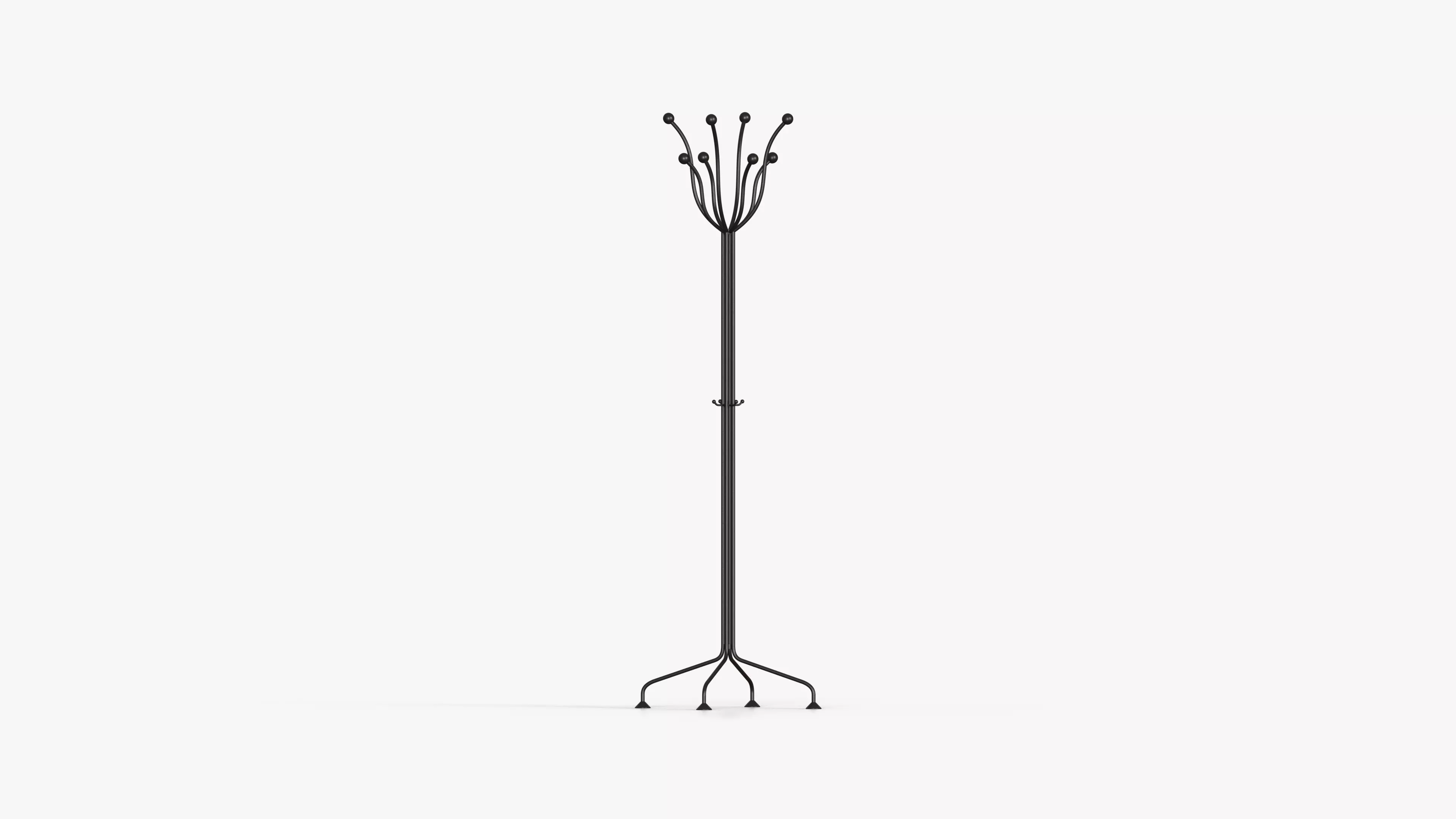 Black Floor Hanger 3D model_2