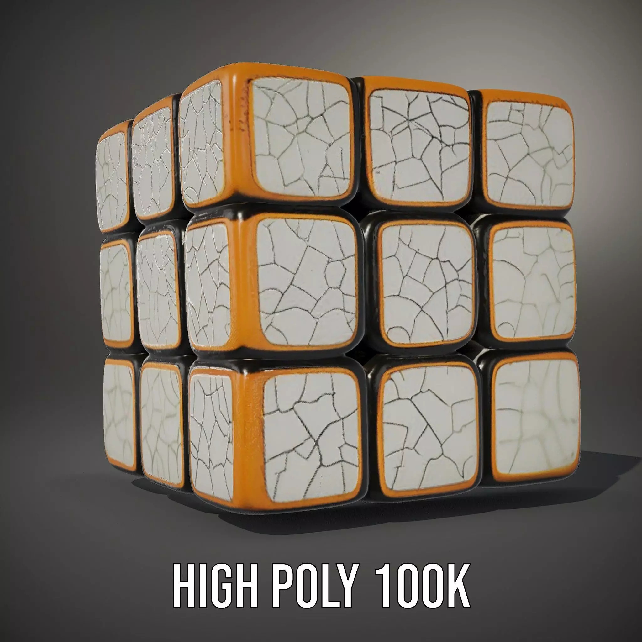 Glossy Ceramic Cube model pack Texture_9