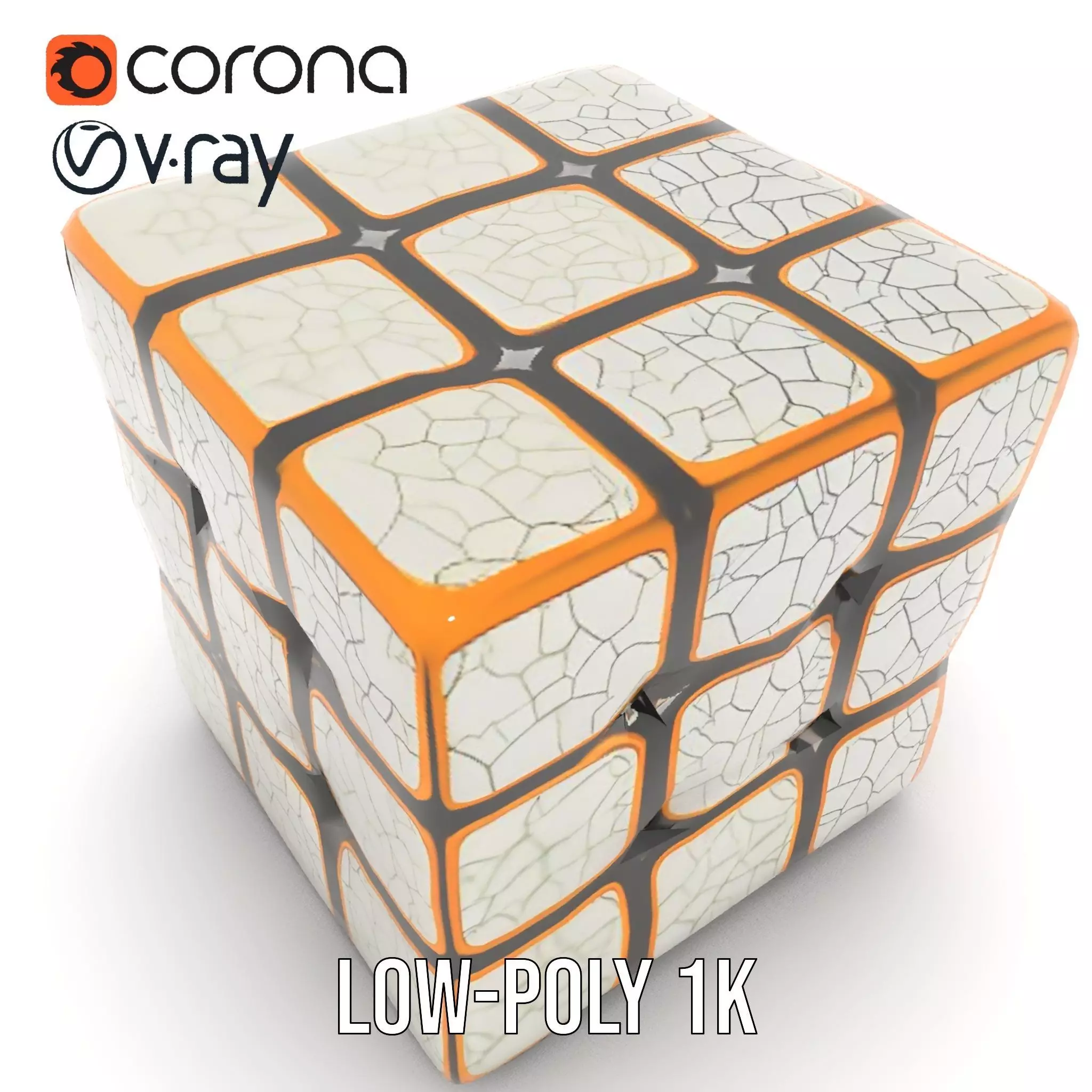 Glossy Ceramic Cube model pack Texture_26
