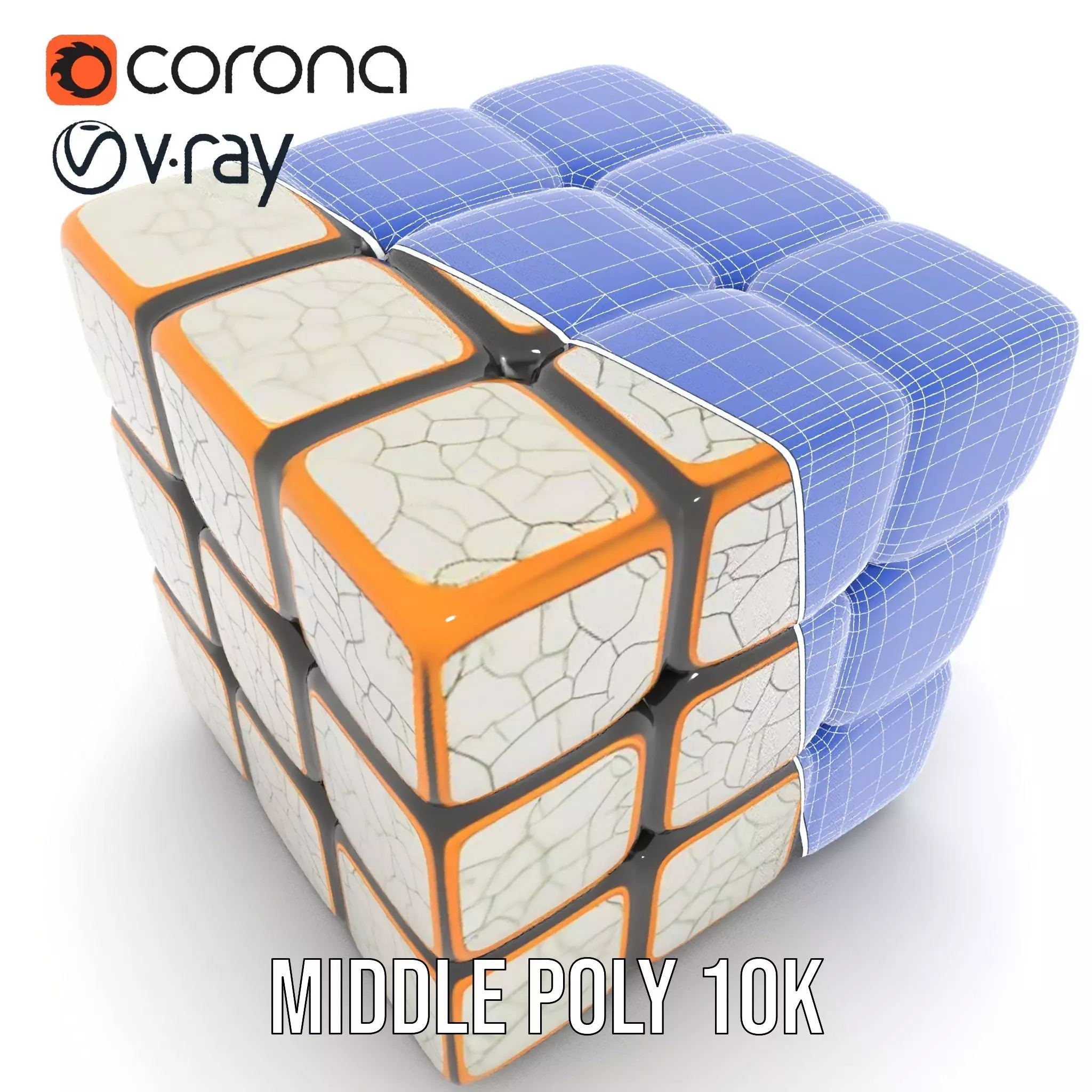 Glossy Ceramic Cube model pack Texture_14