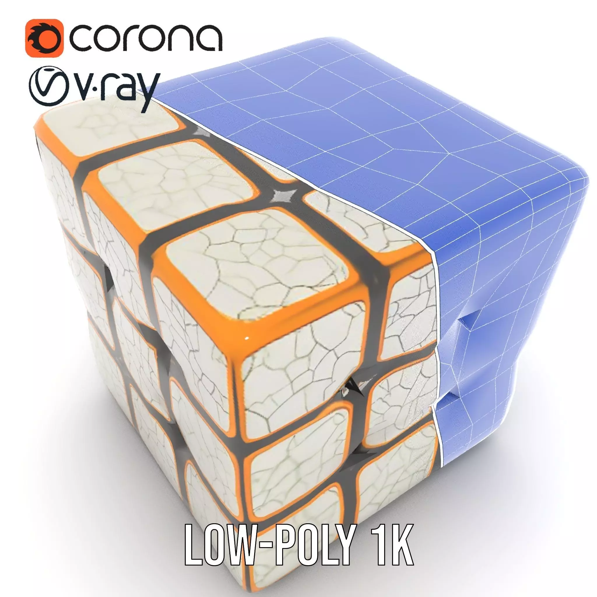 Glossy Ceramic Cube model pack Texture_21