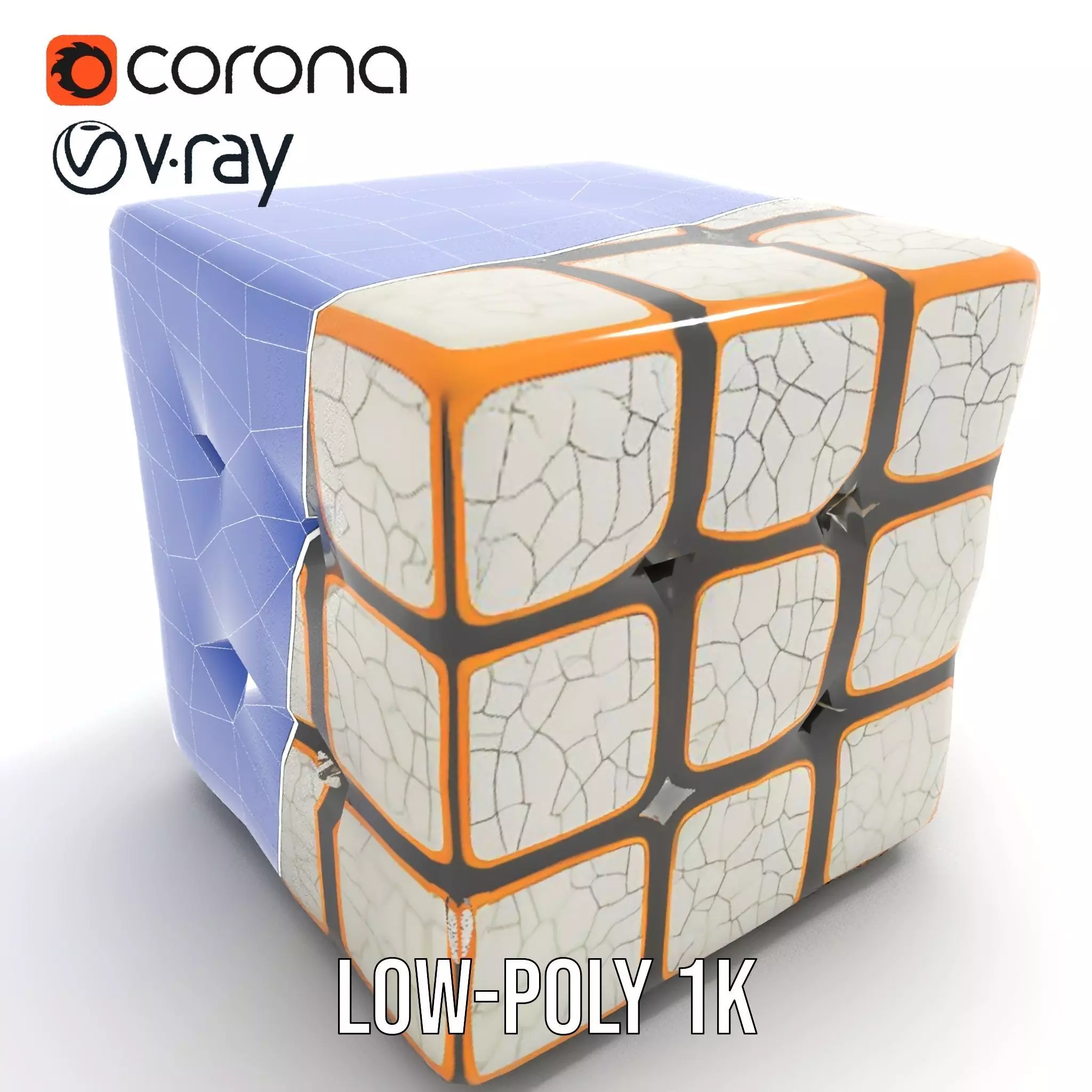 Glossy Ceramic Cube model pack Texture_13