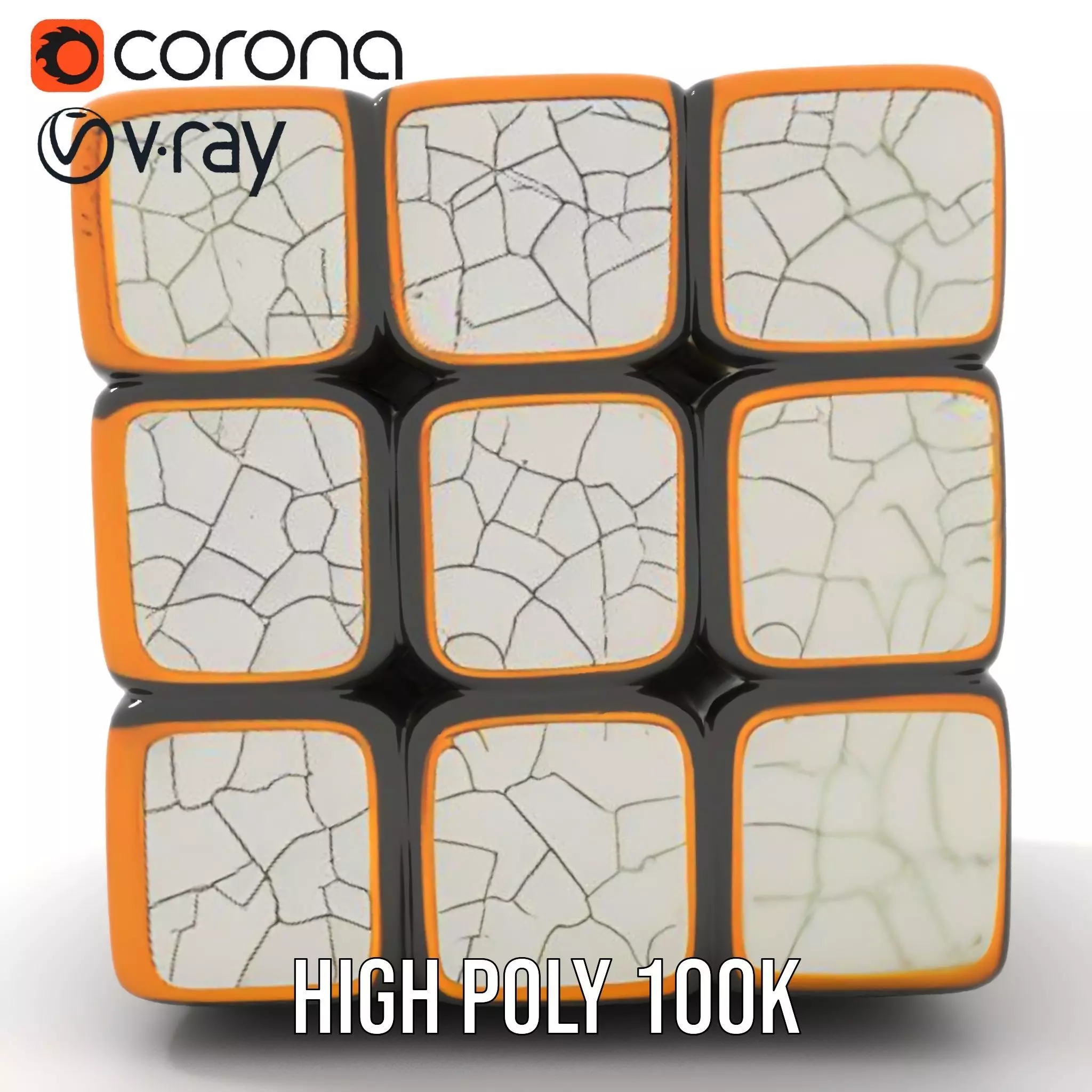 Glossy Ceramic Cube model pack Texture_19