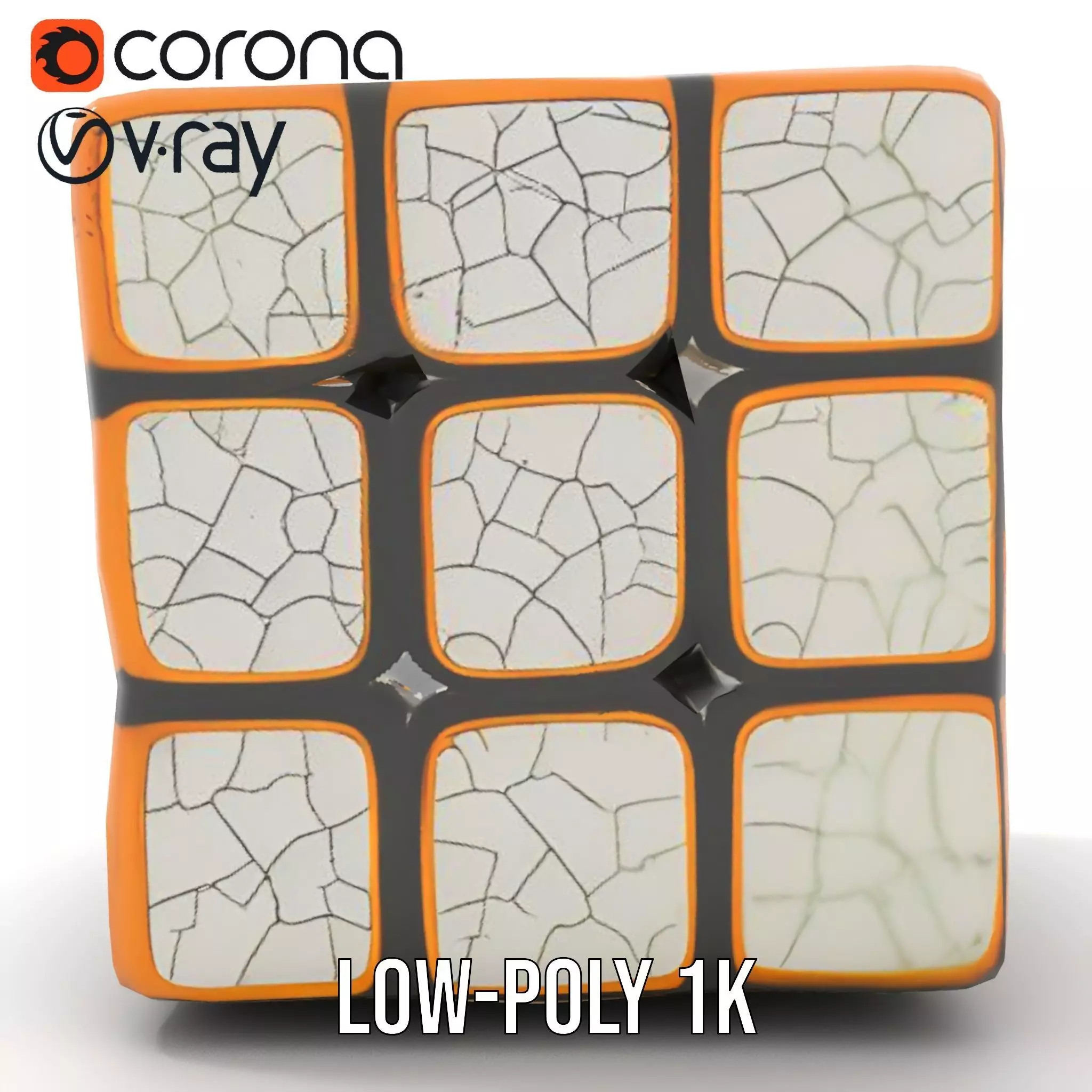 Glossy Ceramic Cube model pack Texture_18