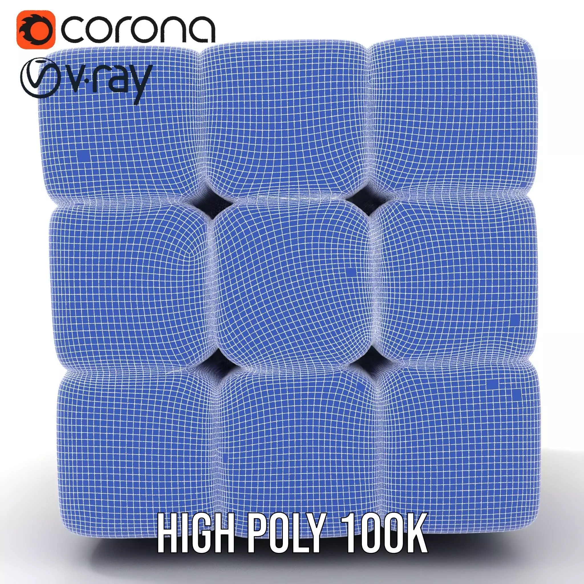 Glossy Ceramic Cube model pack Texture_35