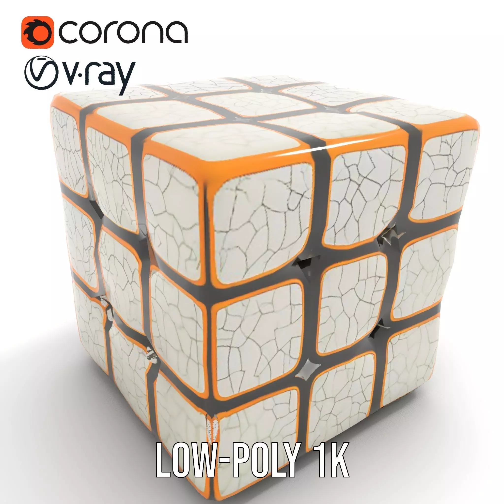 Glossy Ceramic Cube model pack Texture_10