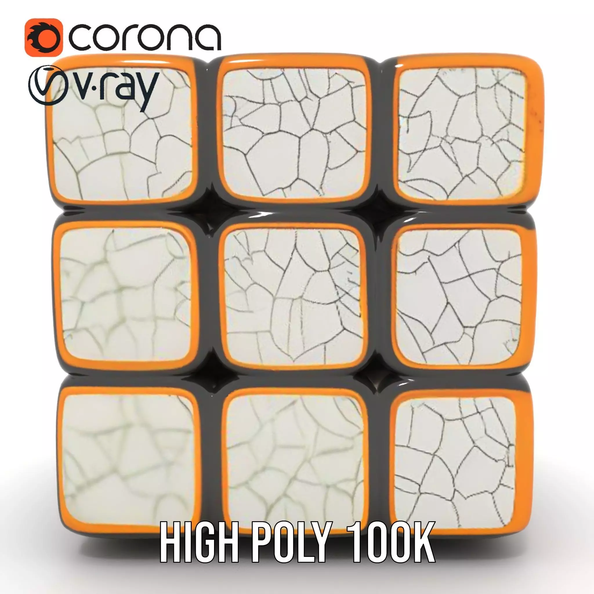 Glossy Ceramic Cube model pack Texture_32