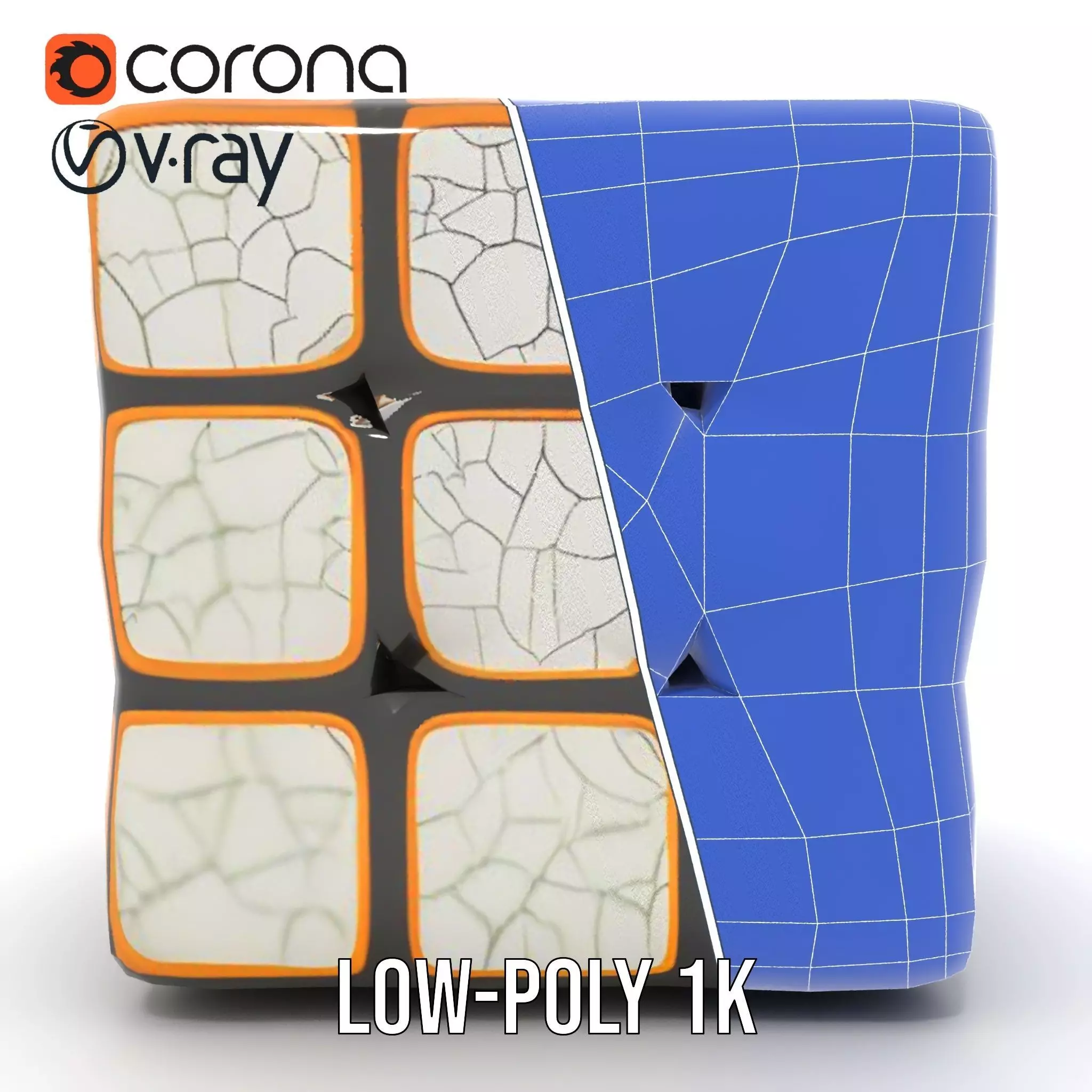 Glossy Ceramic Cube model pack Texture_31