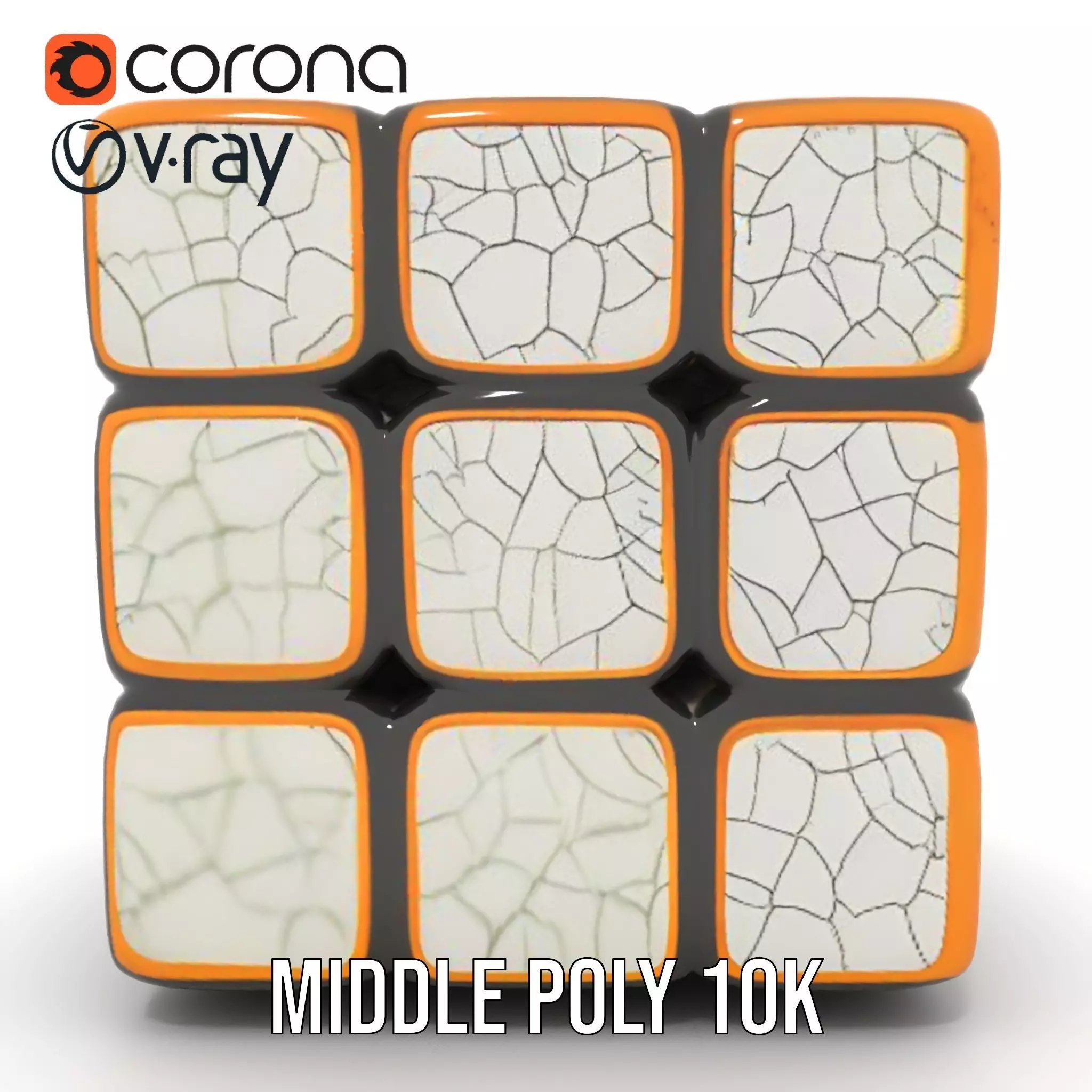 Glossy Ceramic Cube model pack Texture_27