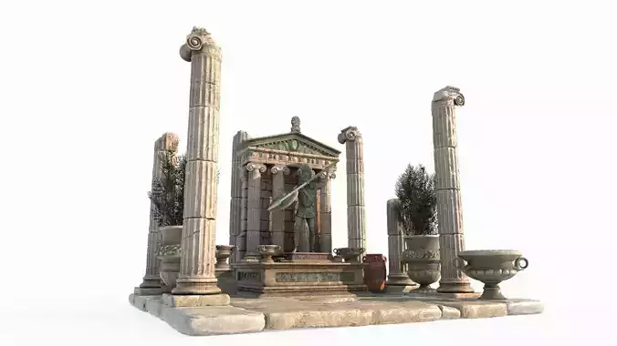 Medieval architectural altar