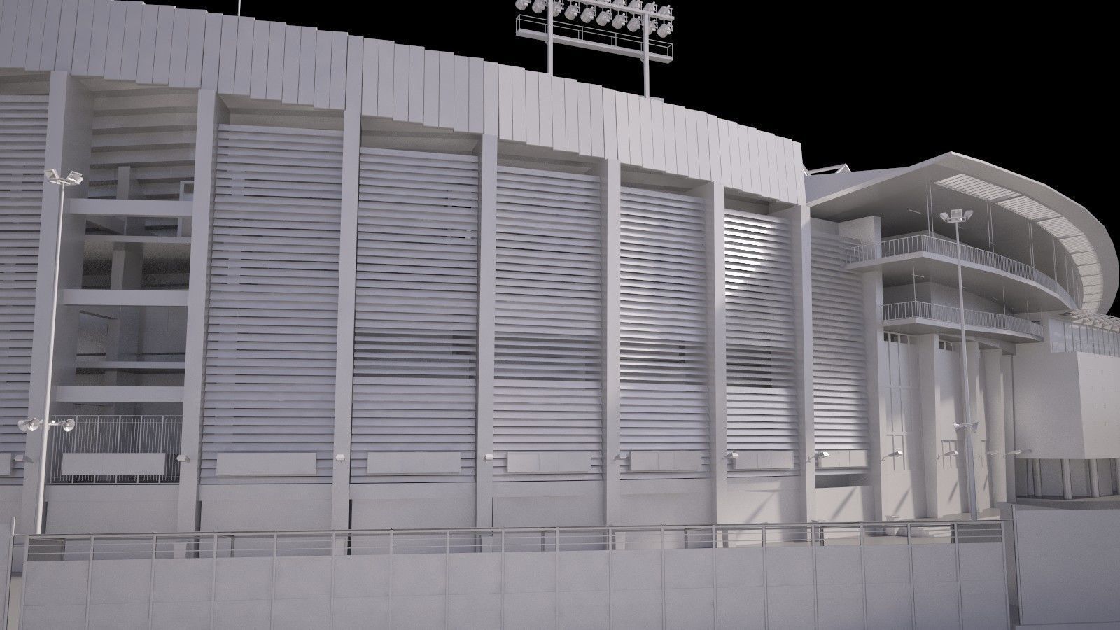 Camp Nou Barcelona Stadium 3D model_22