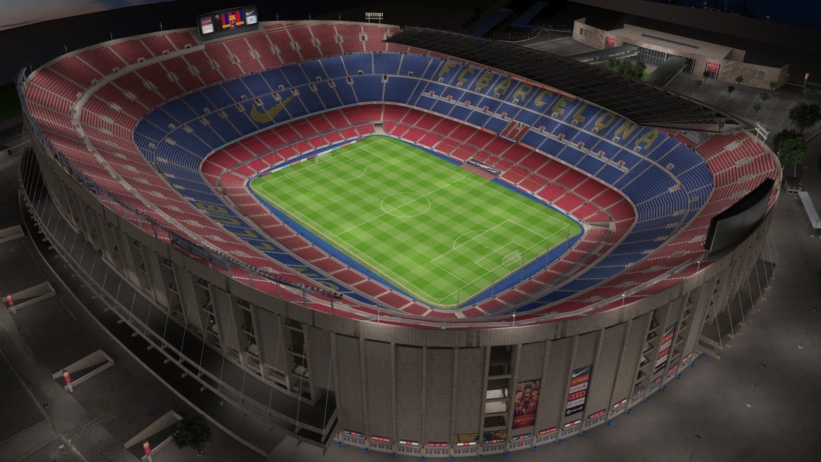 Camp Nou Barcelona Stadium 3D model_1