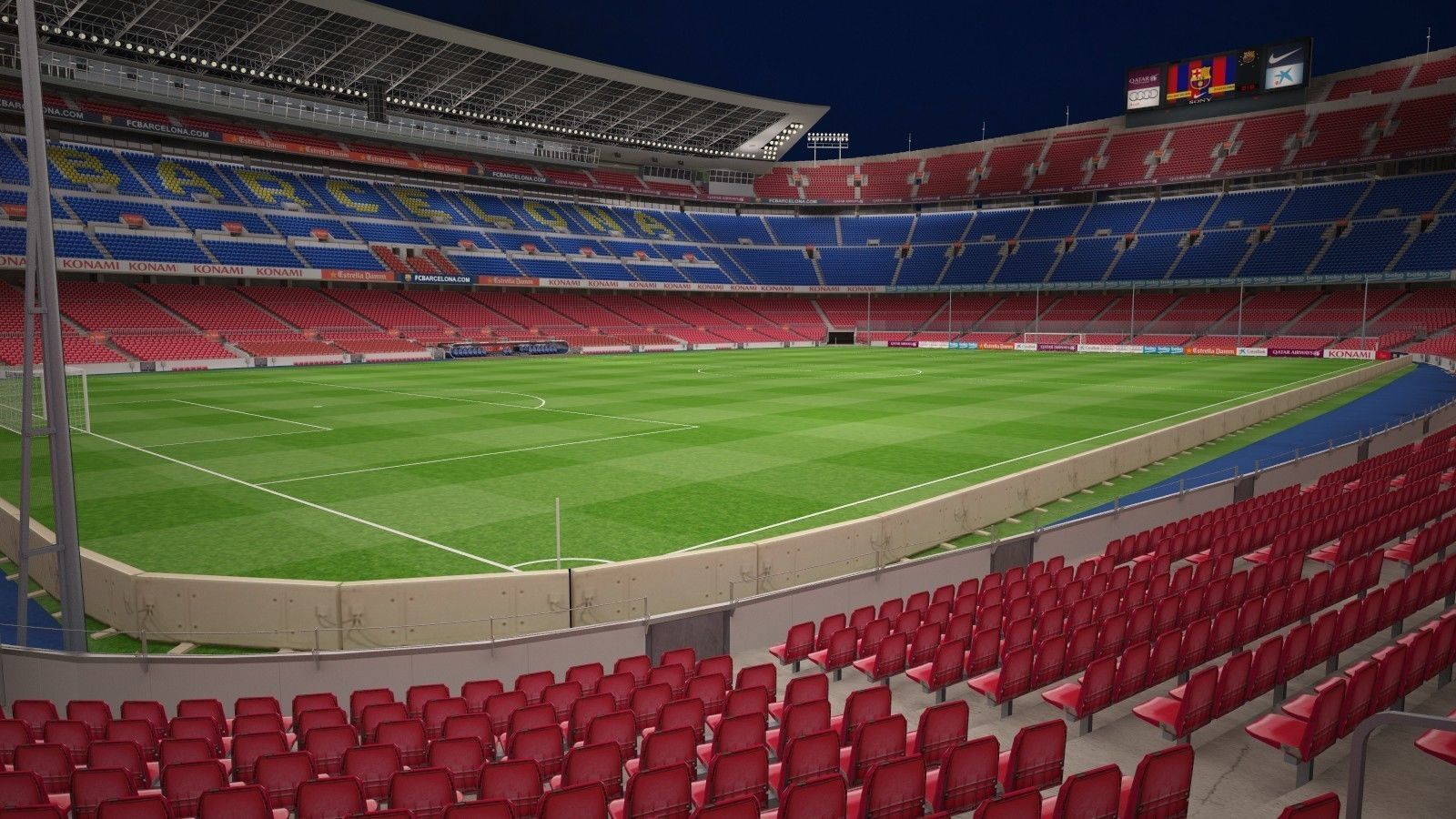 Camp Nou Barcelona Stadium 3D model_17